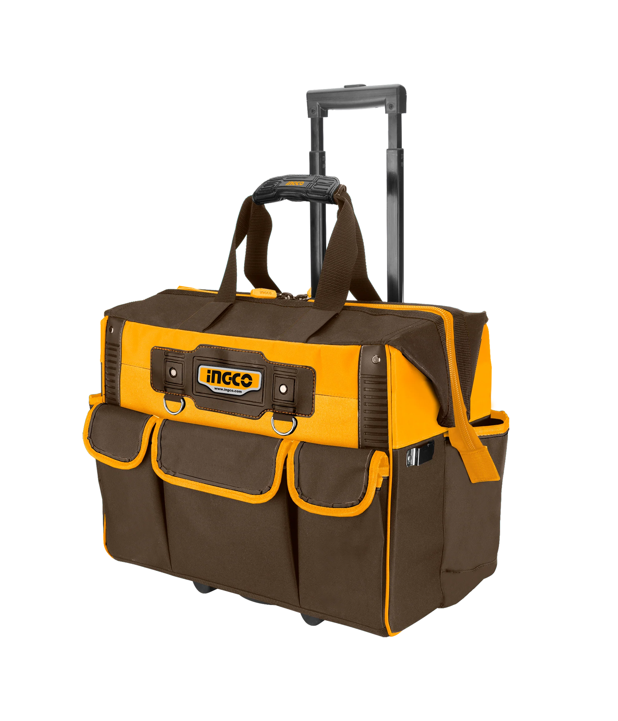 INGCO Rolling Rigid Tool Bag Max Load 20kg Telescopic Handle