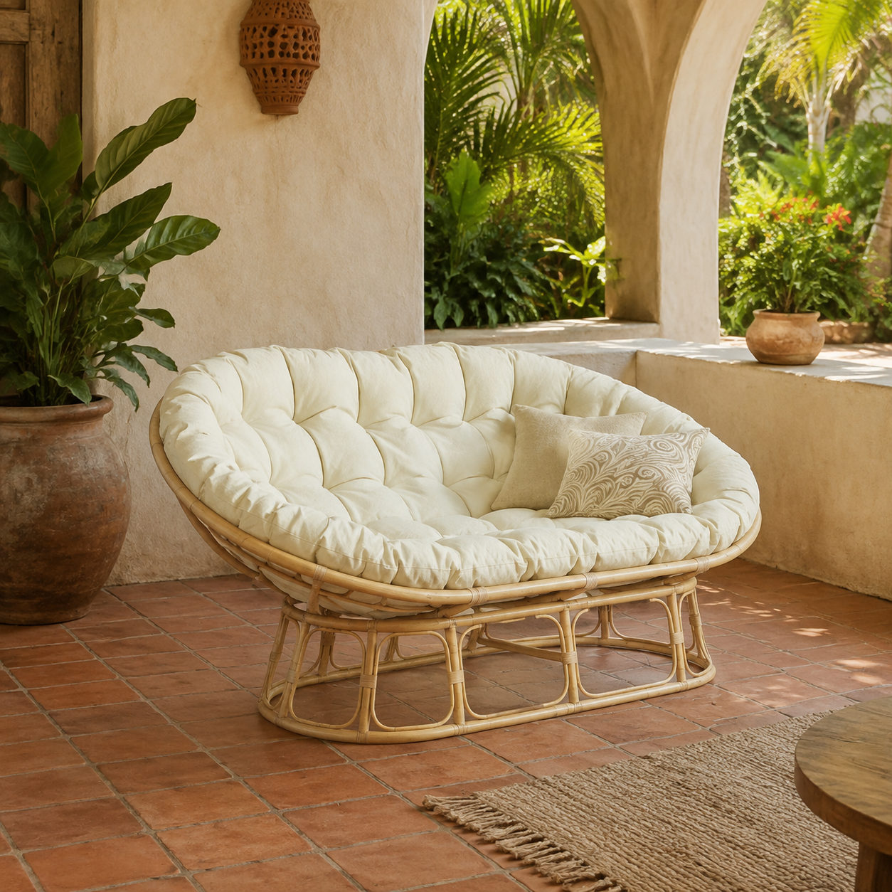 RattanNest Dúo Lounge en terraza