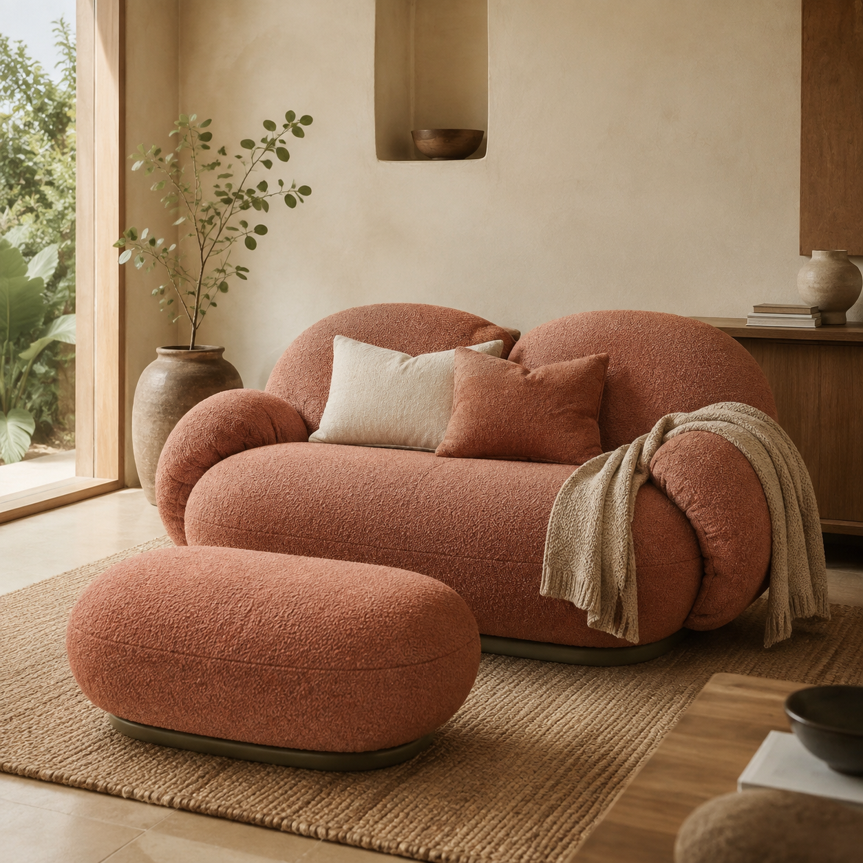 AuraCloud™ | Sillón lounge giratorio con reposabrazos