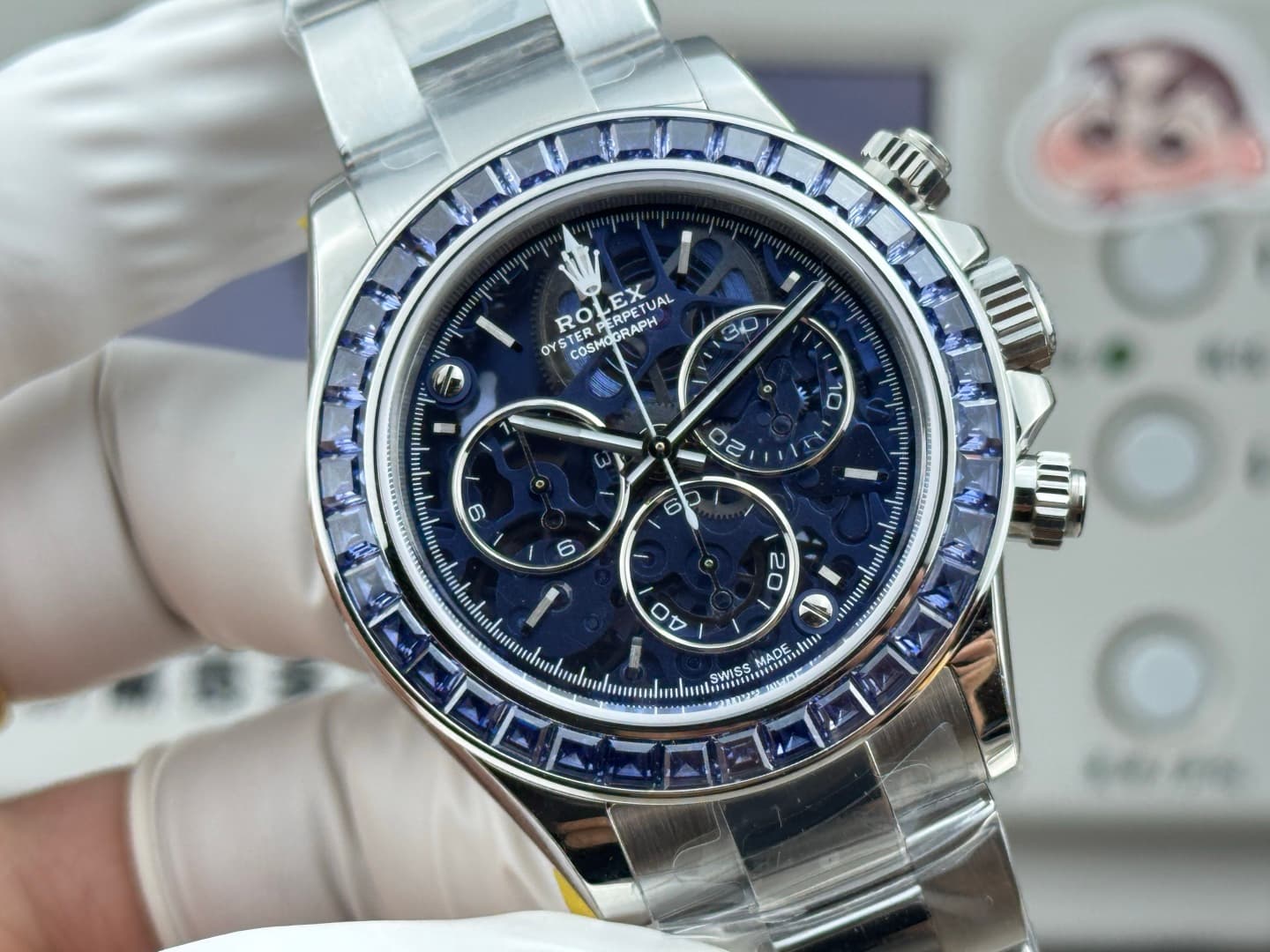 Rolex Daytona Watch with Sapphire Bezel and Obsidian Dial TOP
