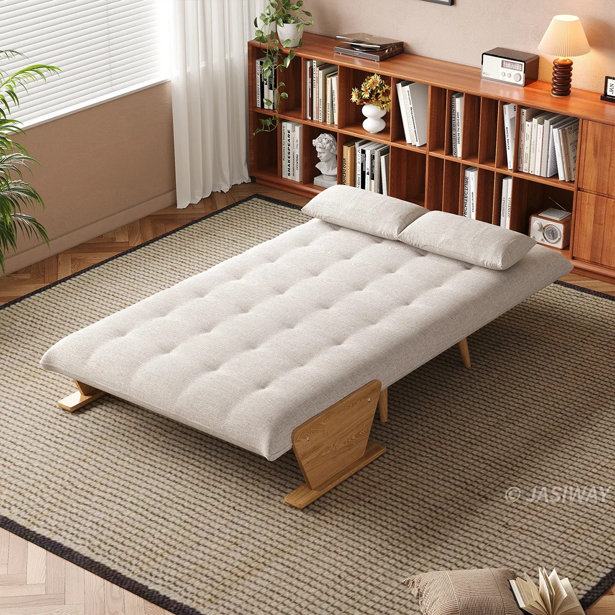 3-en-1 Lino de algodón cama sillón| diario comodidad
