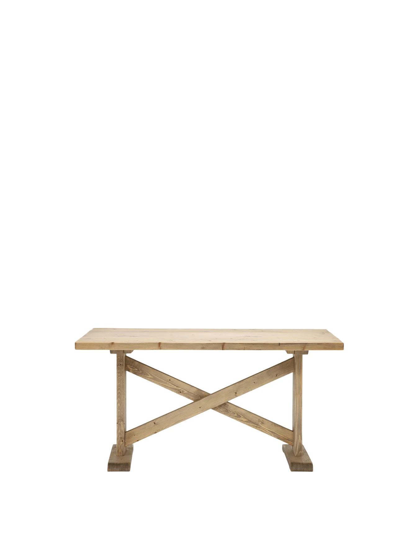 Newsham Reclaimed Wood Dining Table, Waxed Finish