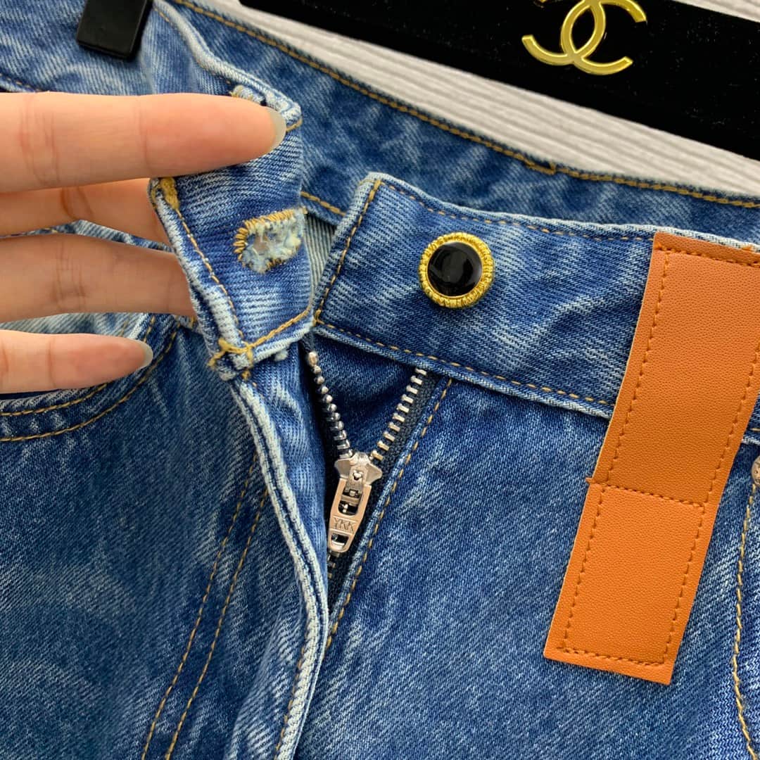 Louis Vuitton high-waist jeans women