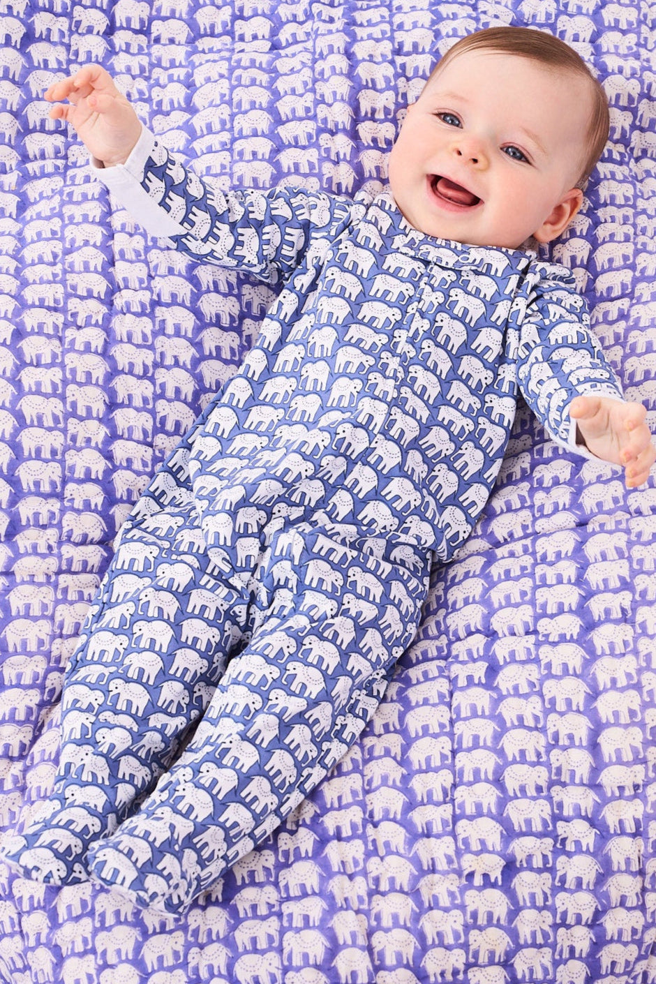 Infant Hathi Zipper Footie