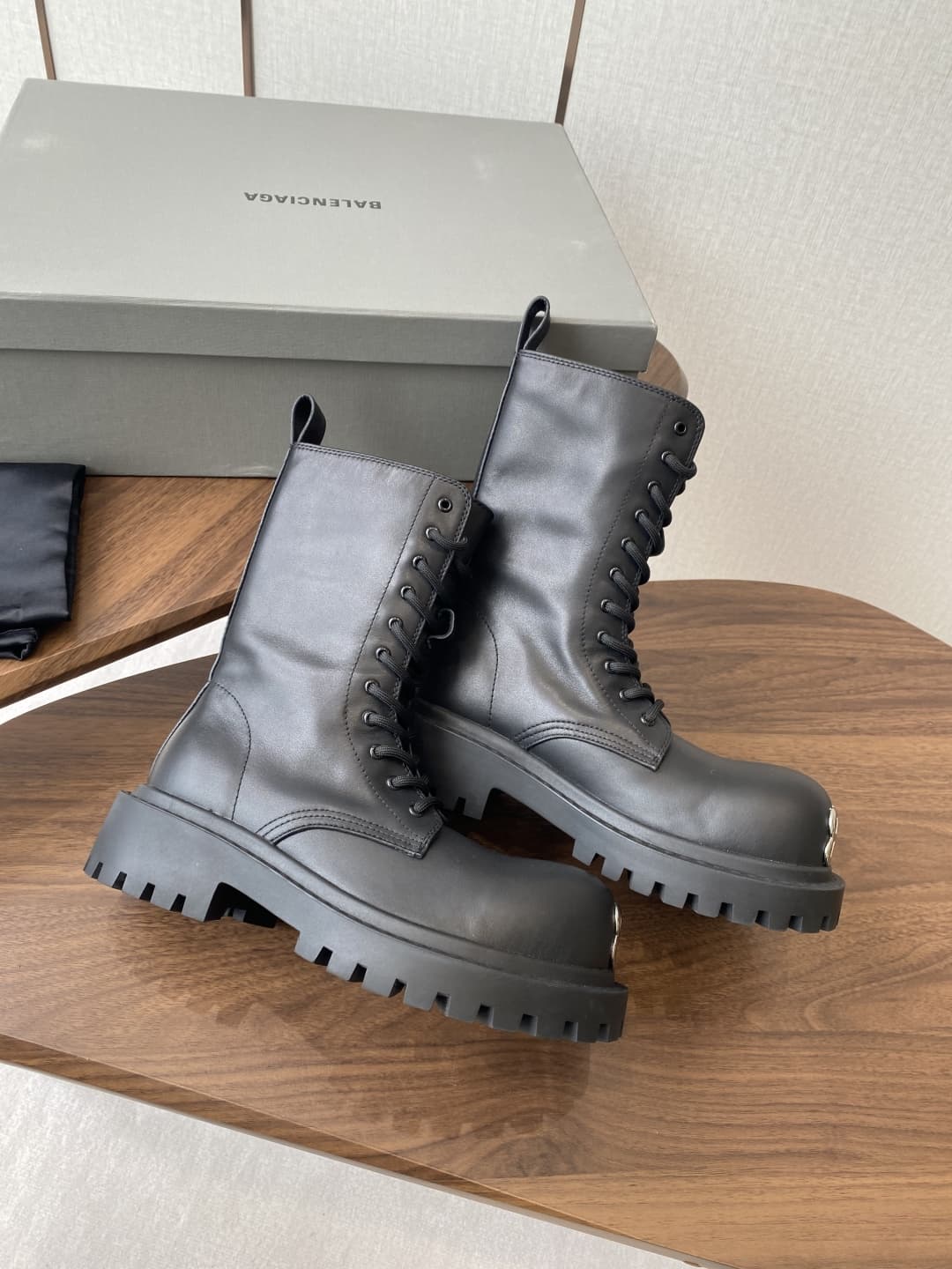 Balenciaga Leather Boots Shoes Women