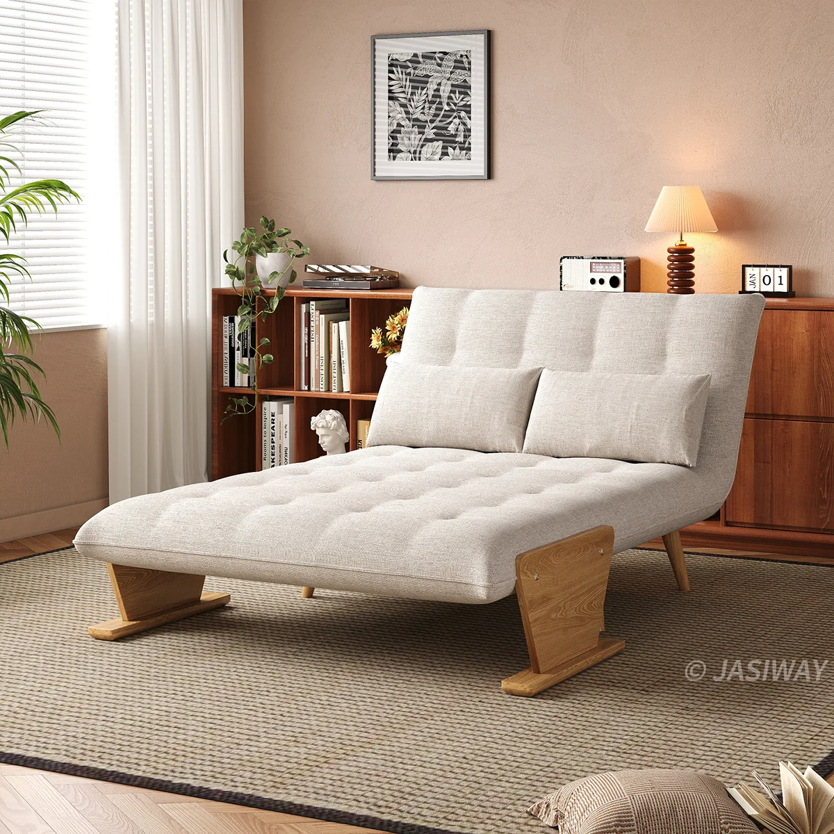 3-en-1 Lino de algodón cama sillón| diario comodidad