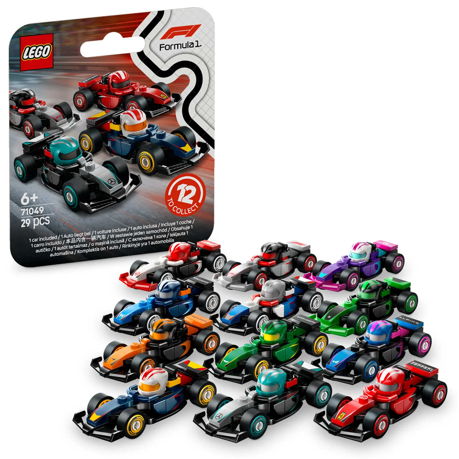 LEGO® Minifigures F1 Collectible Race Cars