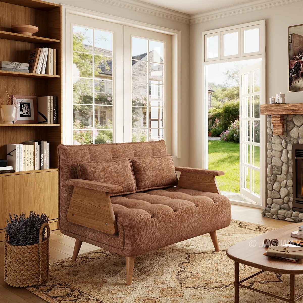 3-en-1 Lino de algodón cama sillón| diario comodidad
