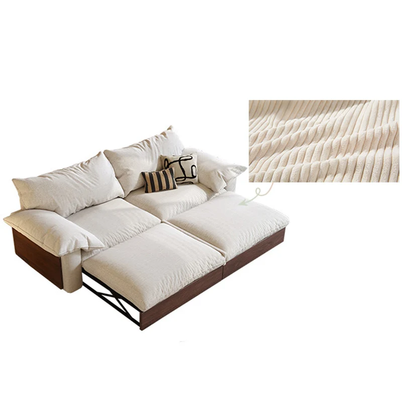 NÓVORA CASA Japandi extraíble extraíble Sofá cama con tres tela opciones disponible