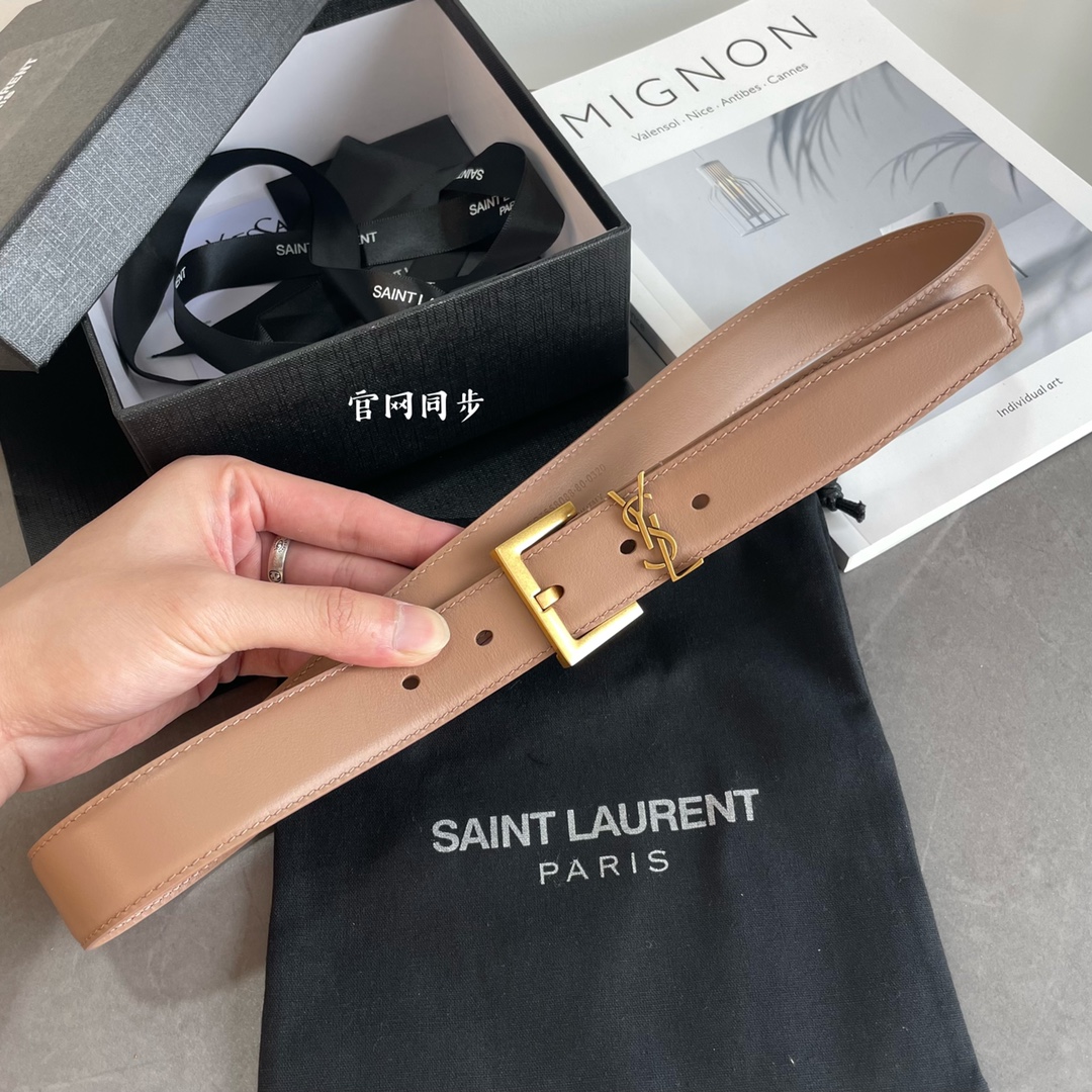 YSL Women Belt Width 3cm