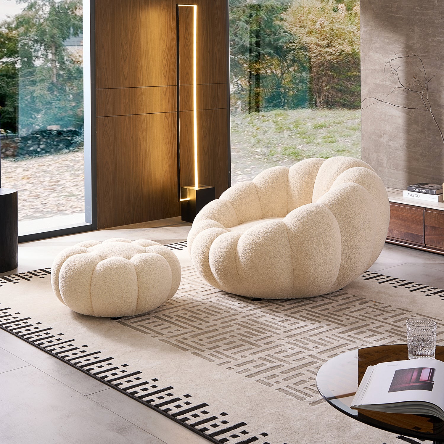 NubeCalabaza™ | Sillón y sofá doble de borrega