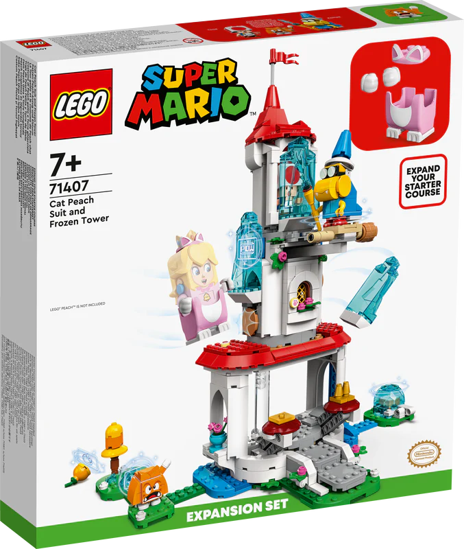 LEGO 71407 Super Mario Cat Peach Suit And Frozen Tower Expansion Set