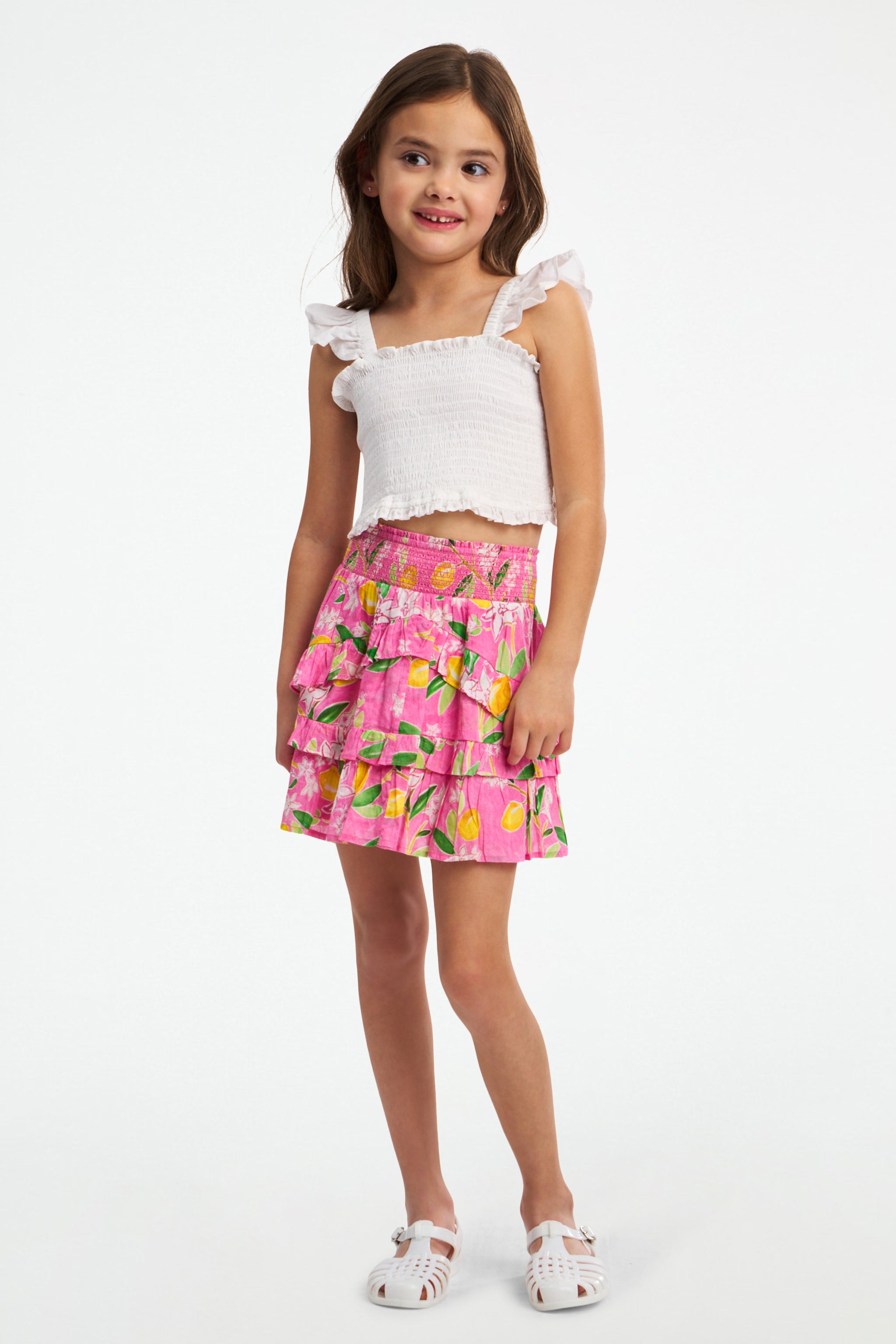 Kids Lemon Blossom Bibi Skirt