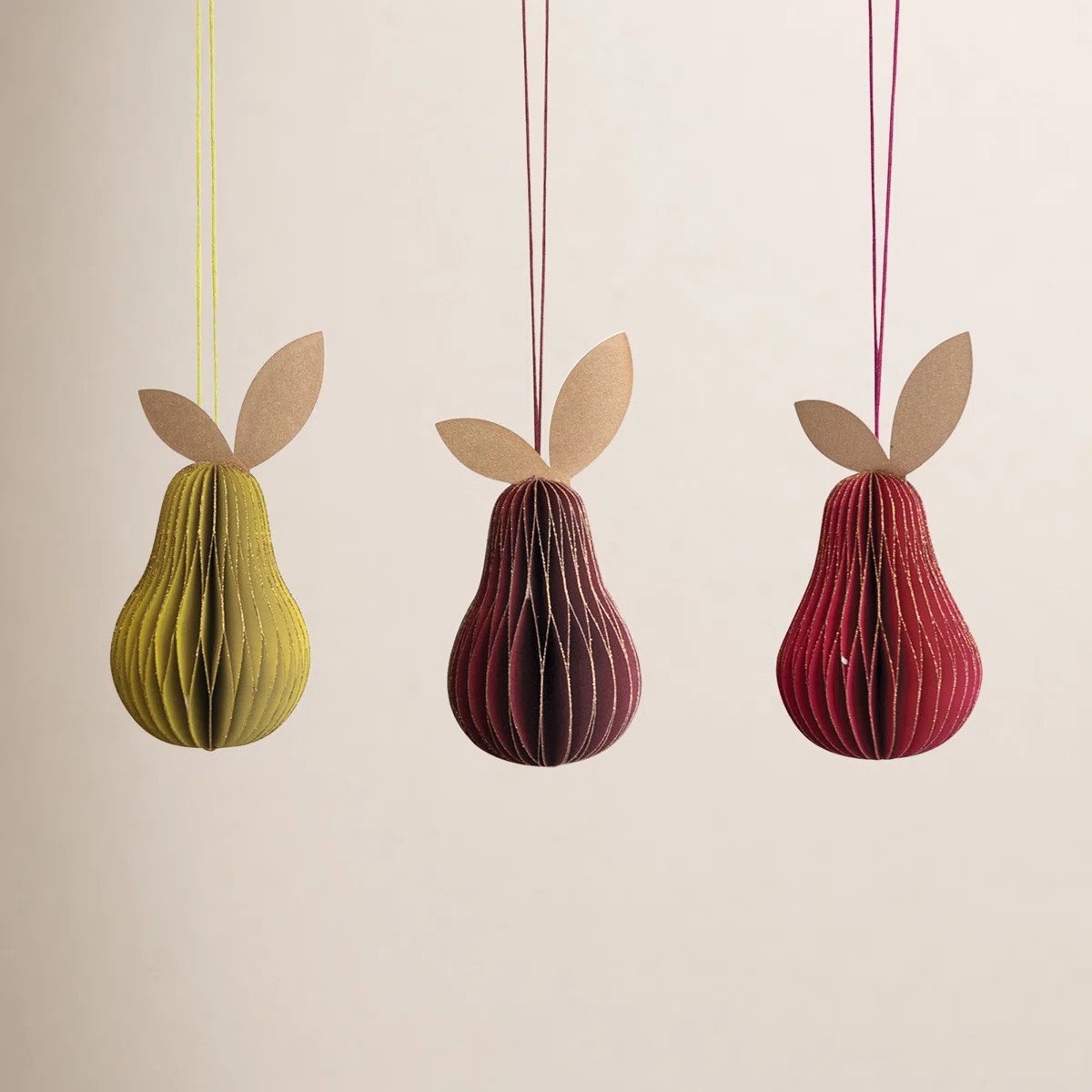 Paper Fruit Hanging Ornaments for Home & Holiday Decor