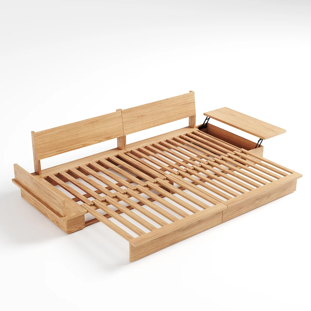 NÓVORA CASA extraíble extraíble Sofá cama con madera plataforma soporte| bajo perfil transformable sofá para Sala