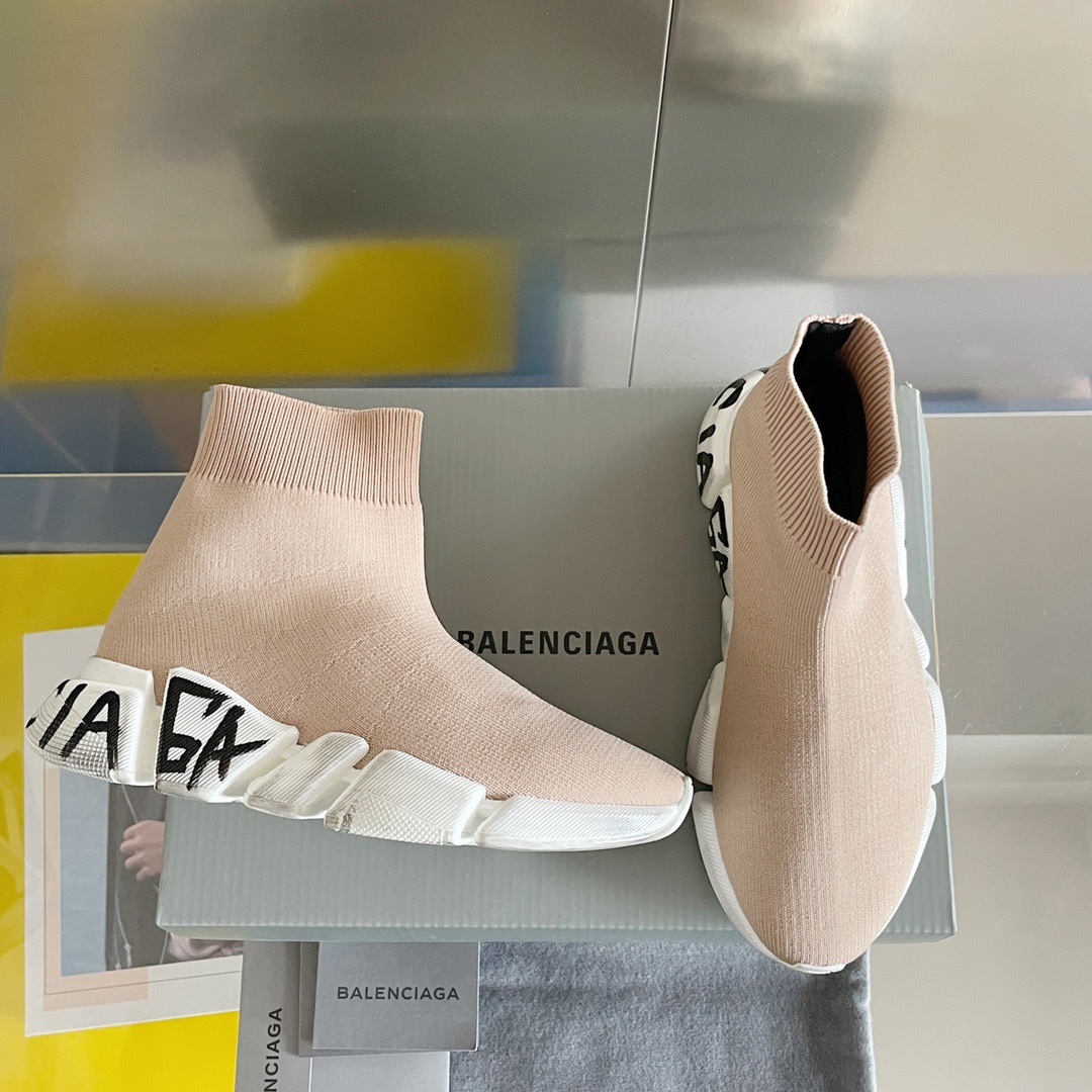 Balenciaga Speed 2.0 Graffiti Sneaker Size 35-45  5-Color