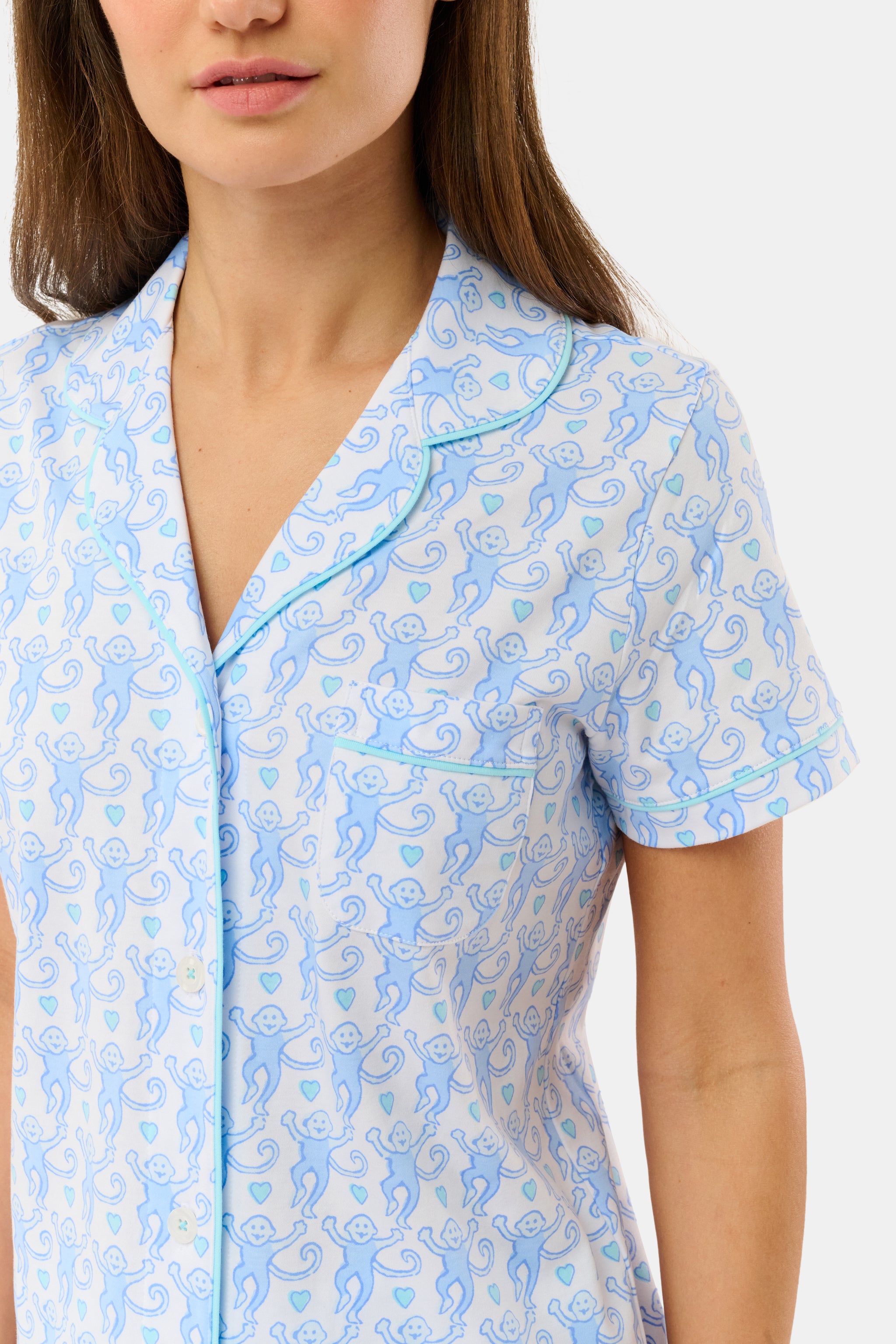 Lovely Monkey Polo Pajamas