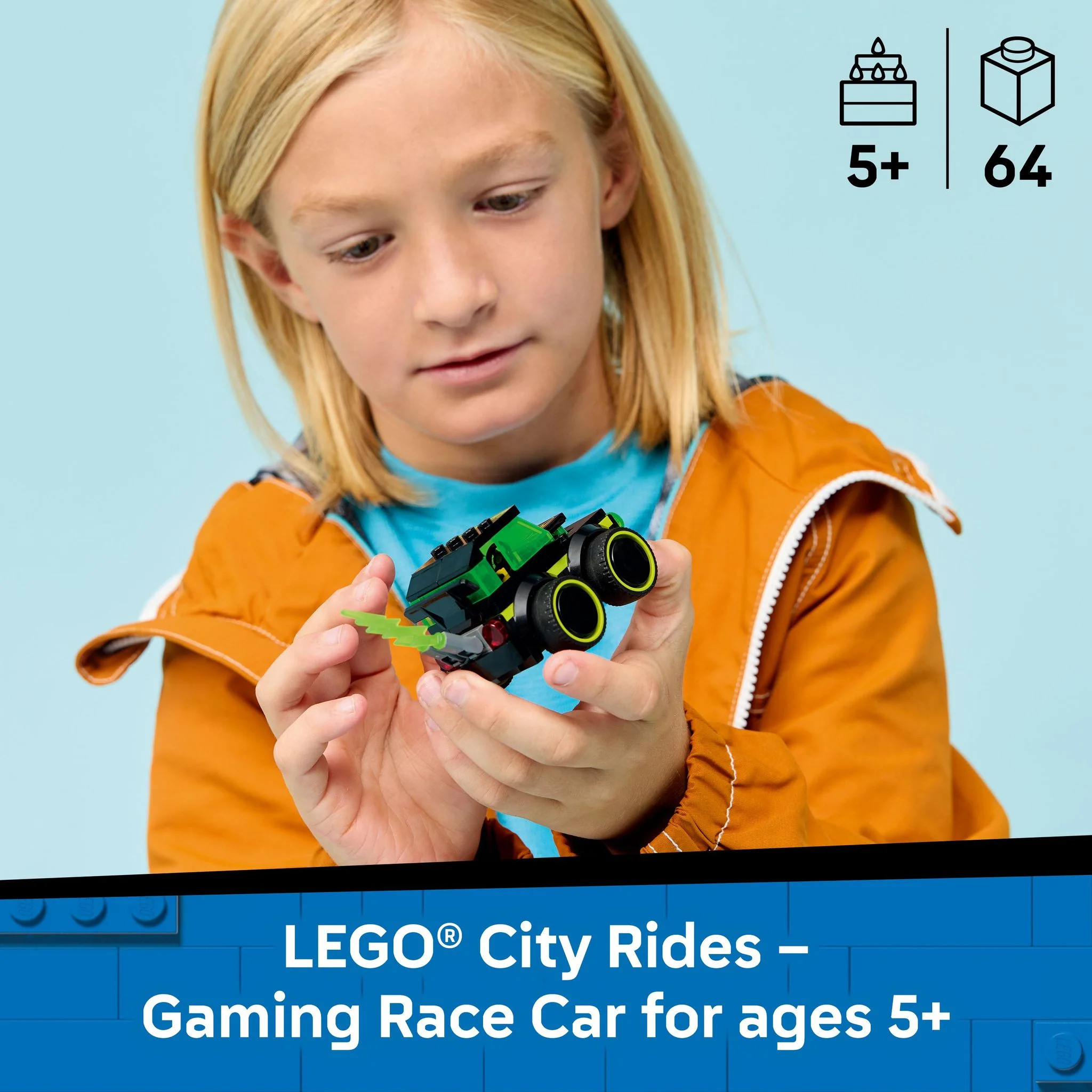 LEGO 60484 City Rides: Gaming Race Car