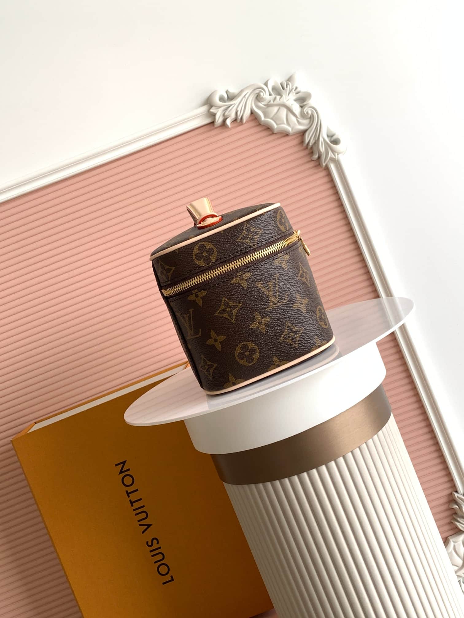Louis Vuitton Nice Mini vanity Monogram coated canvas M44495 High
