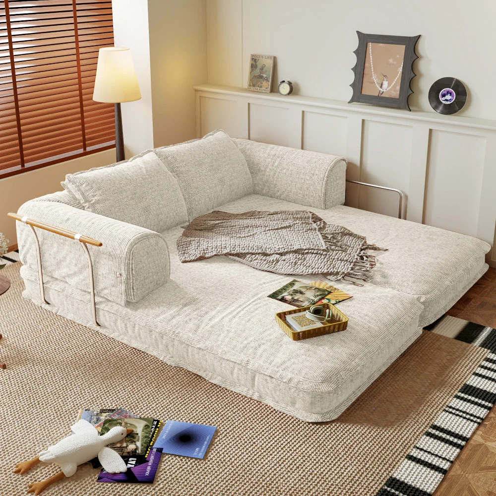 NÓVORA CASA libremente personalizable modulable Futons Plegable piso sofá cama cama sofás con pana tela