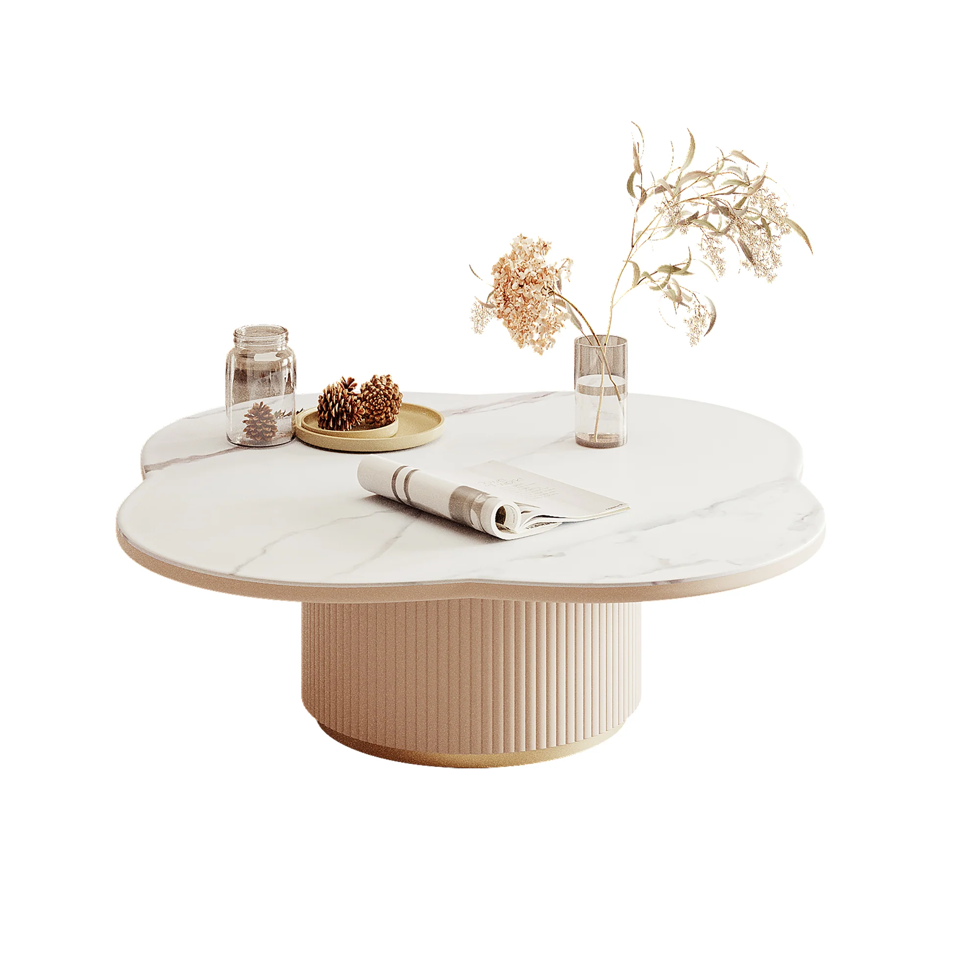 NÓVORA CASA Blanco pizarra té mesa mesa lateral combinación para Sala
