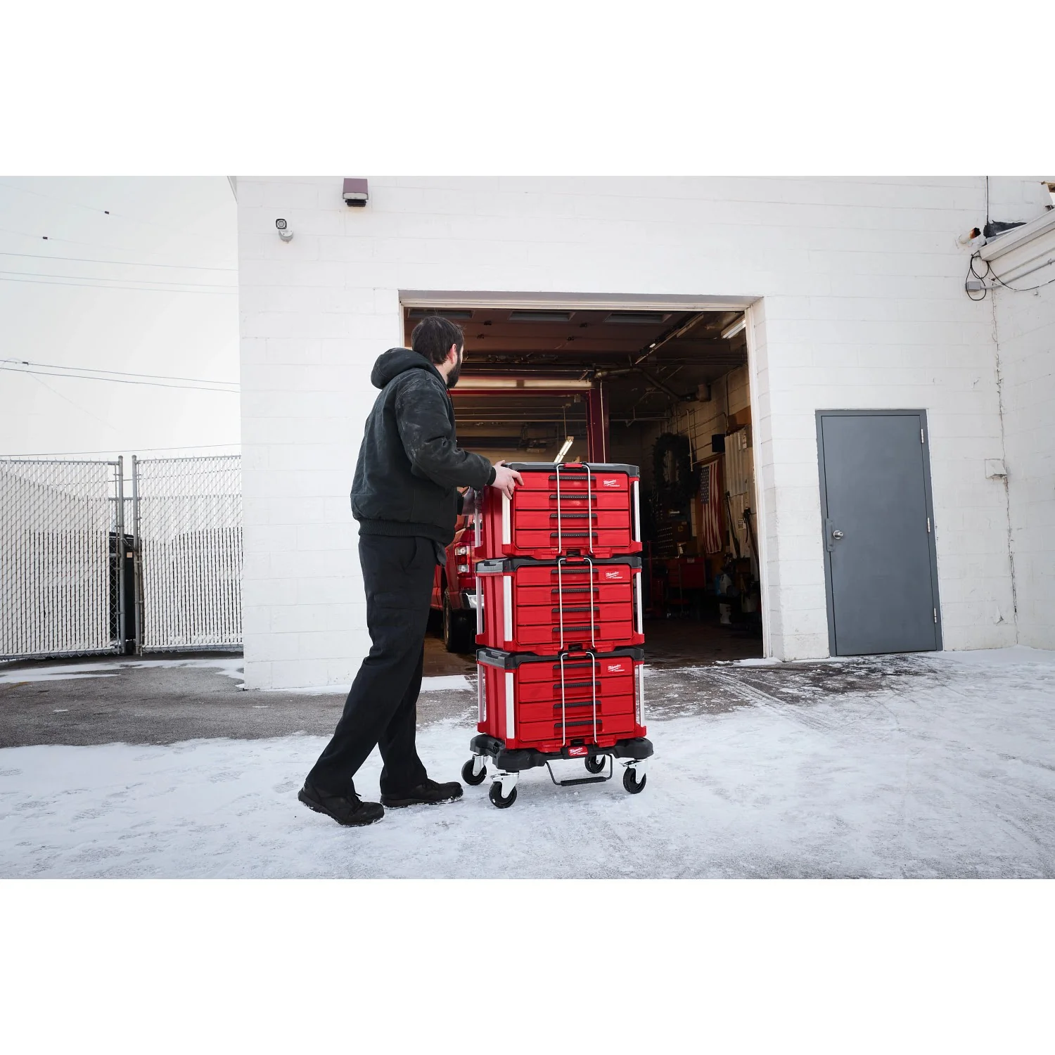 Milwaukee 48-22-9492 60pc. Metric & SAE Combination Wrench Set with PACKOUT 4 Drawer Tool Box