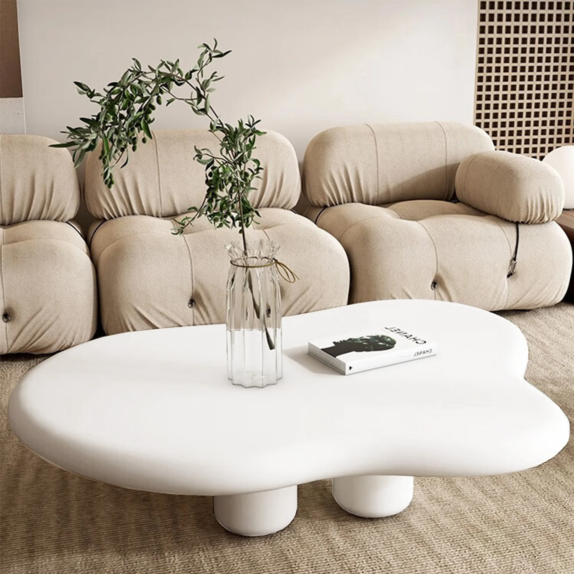 NÓVORA CASA Beige Moderno creativo nube Mesa de centro