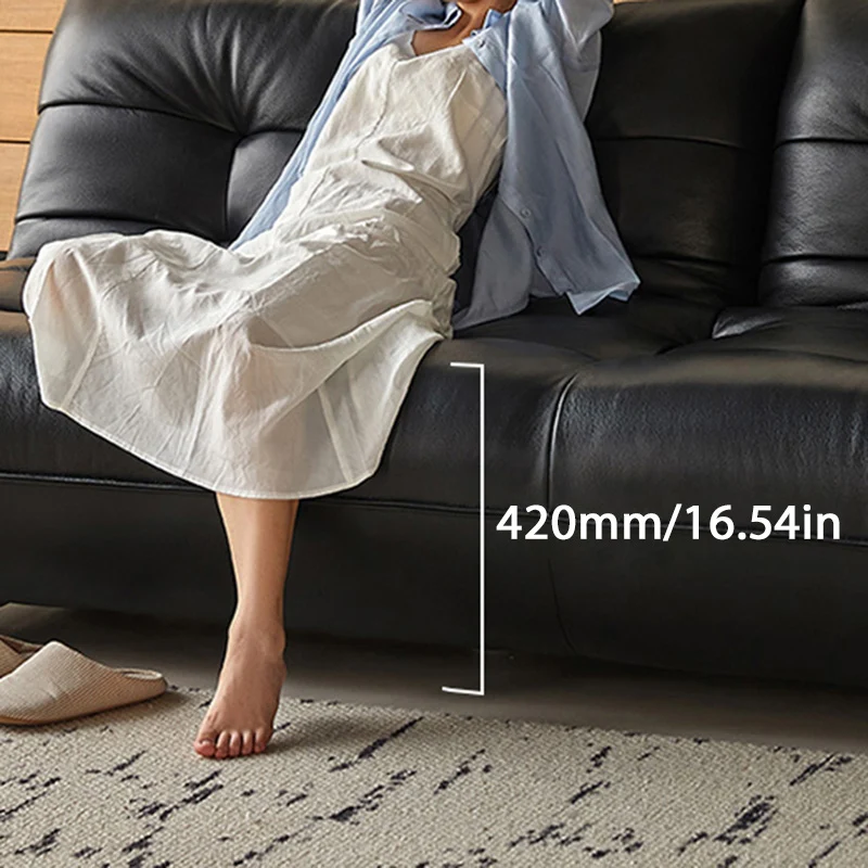 NÓVORA CASA Togo estilo piel Sofá cama sin brazos