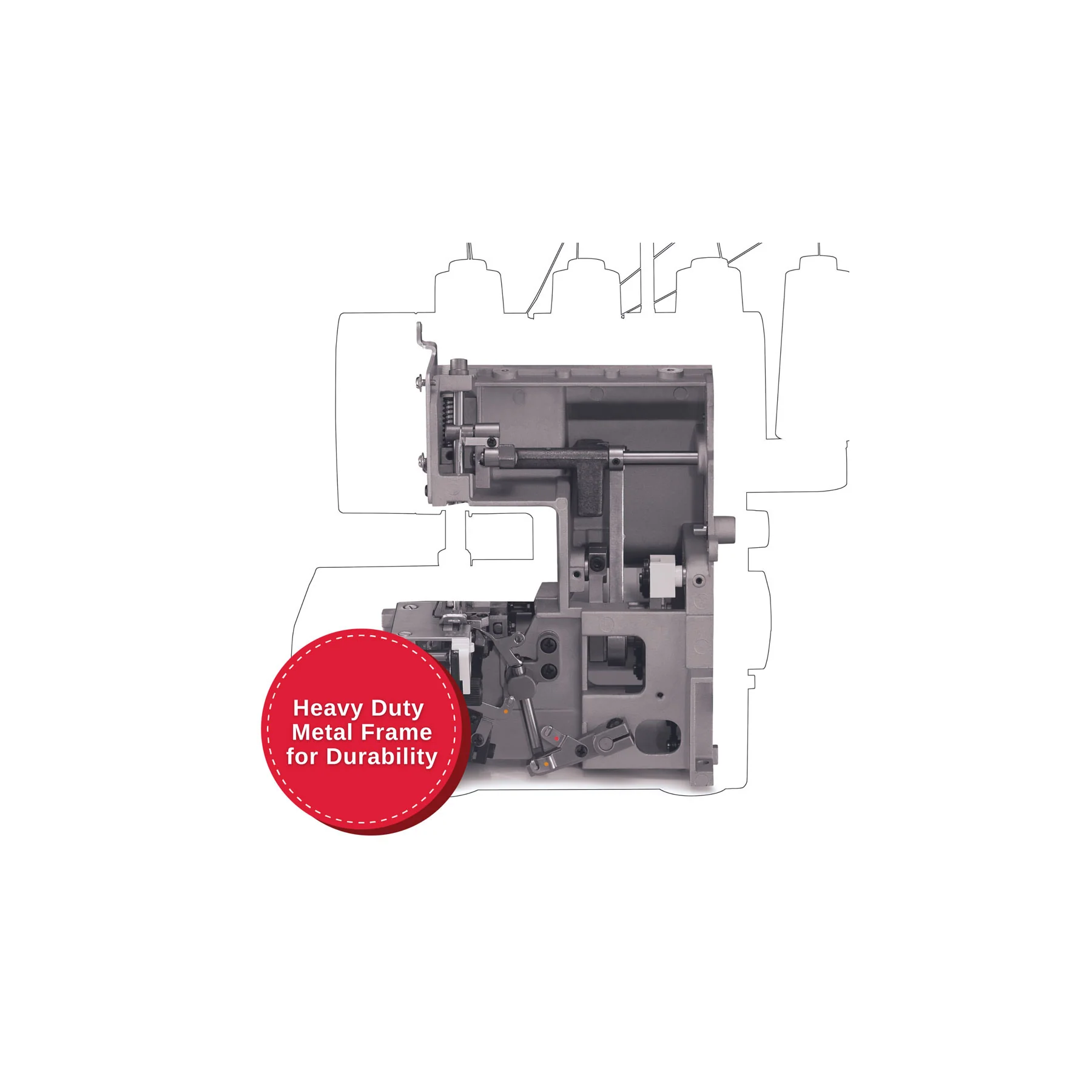 SINGER® HD0450S Heavy Duty Serger & Presser Foot Bundle