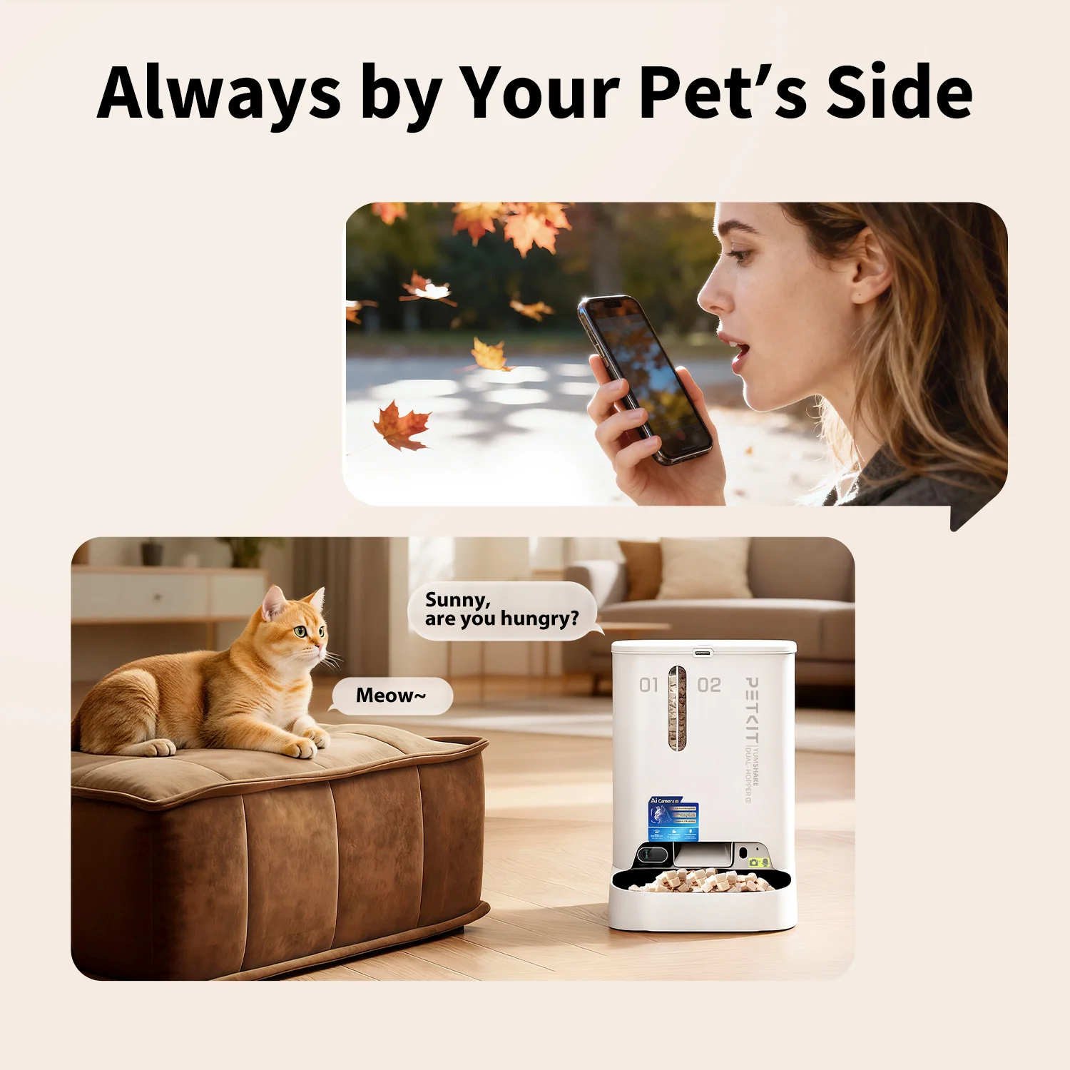 YumShare Dual-hopper 2 Automatic Feeder with Camera