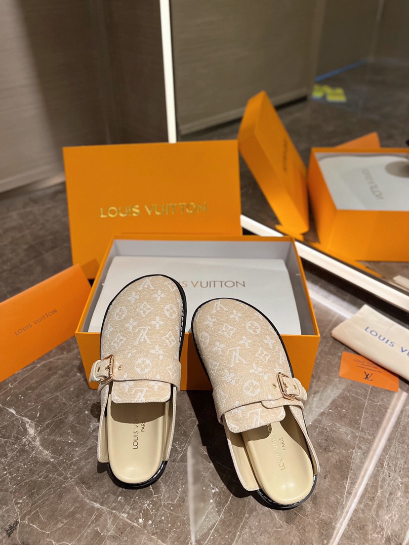 Louis Vuitton Pool Pillow Flat Comfort Slippers Size 36-46
