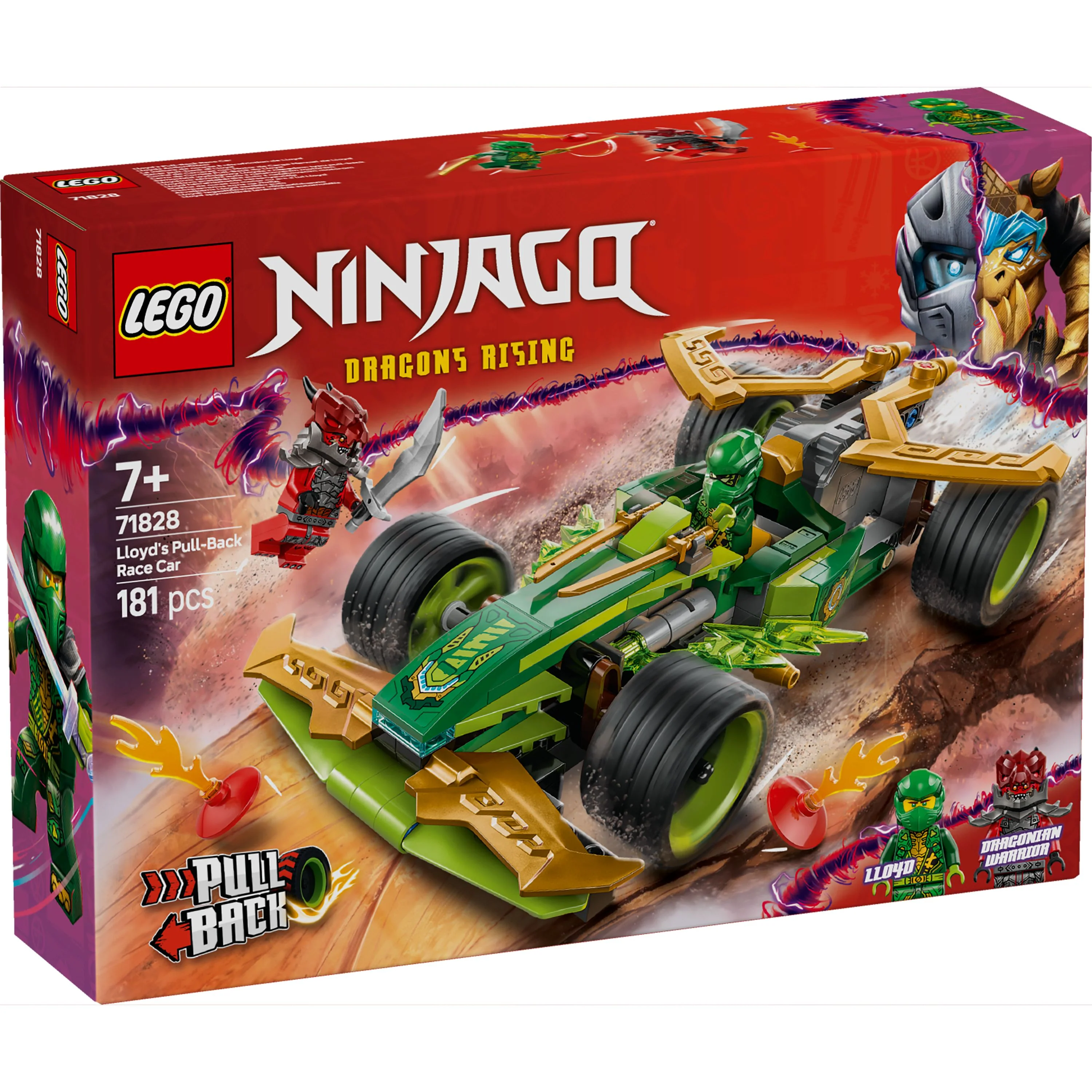 LEGO 71828 NINJAGO Lloyd's Pull-Back Race Car
