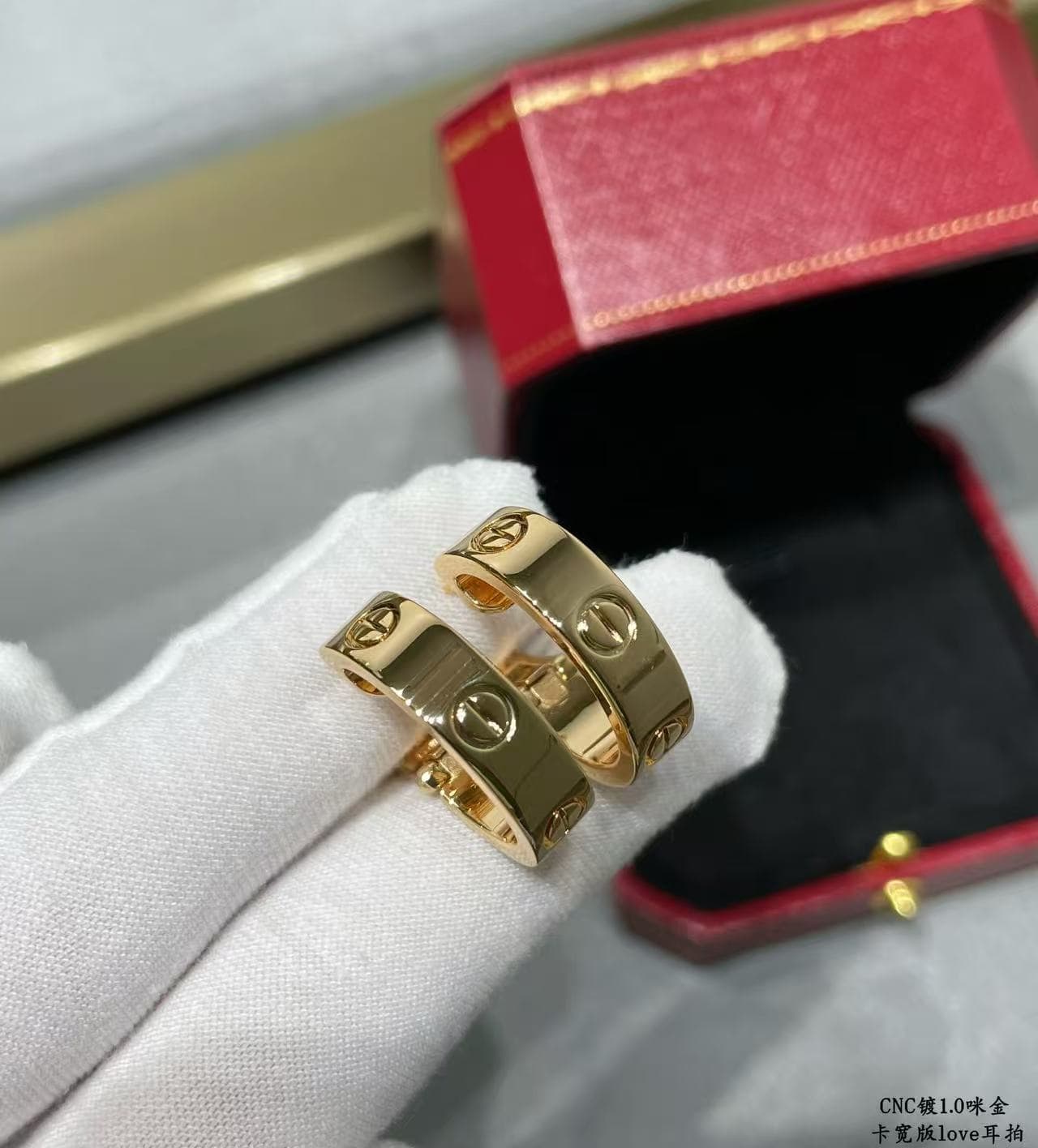 Cartier Love Hoop Earrings High