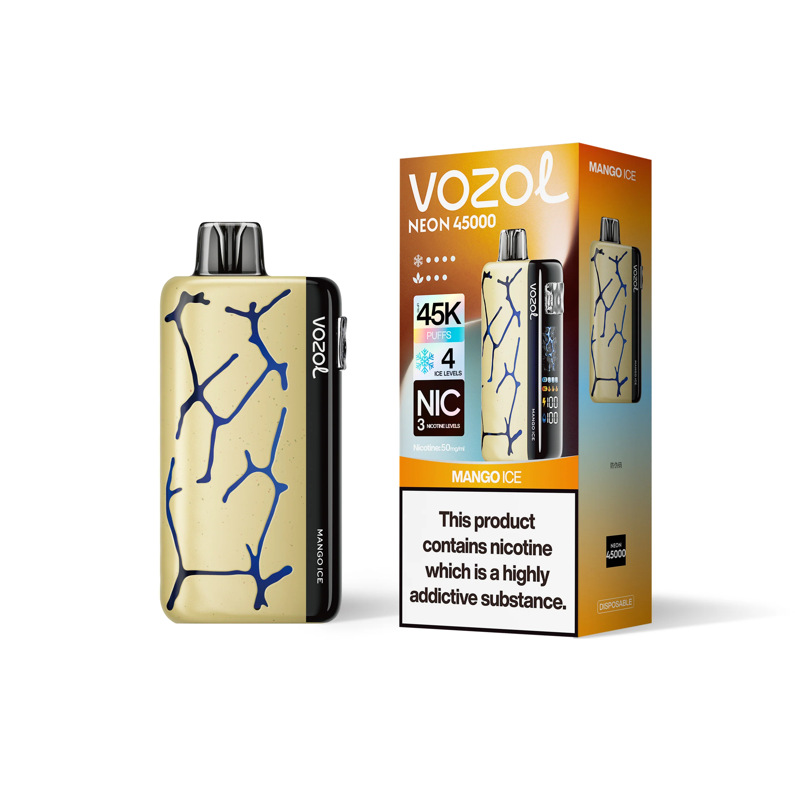 VOZOL NEON 45K Einweg-Vape (alle Geschmacksrichtungen)