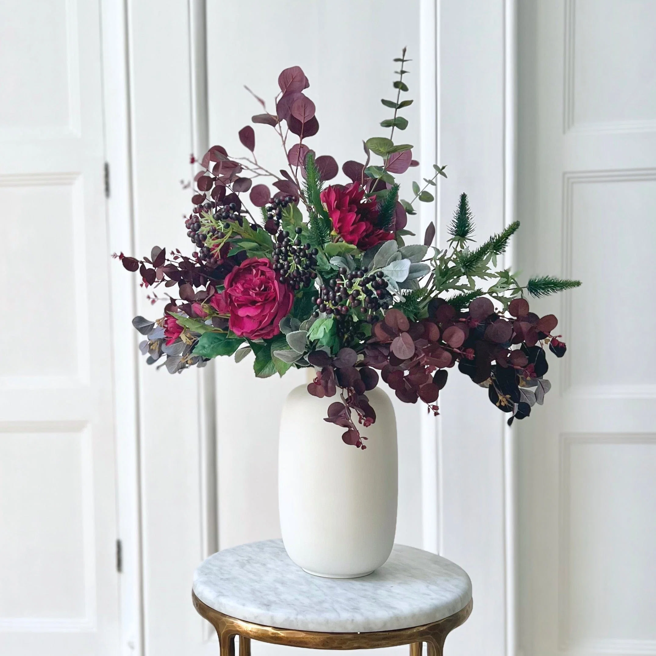 Burgundy Beauty Artificial Flower Bouquet