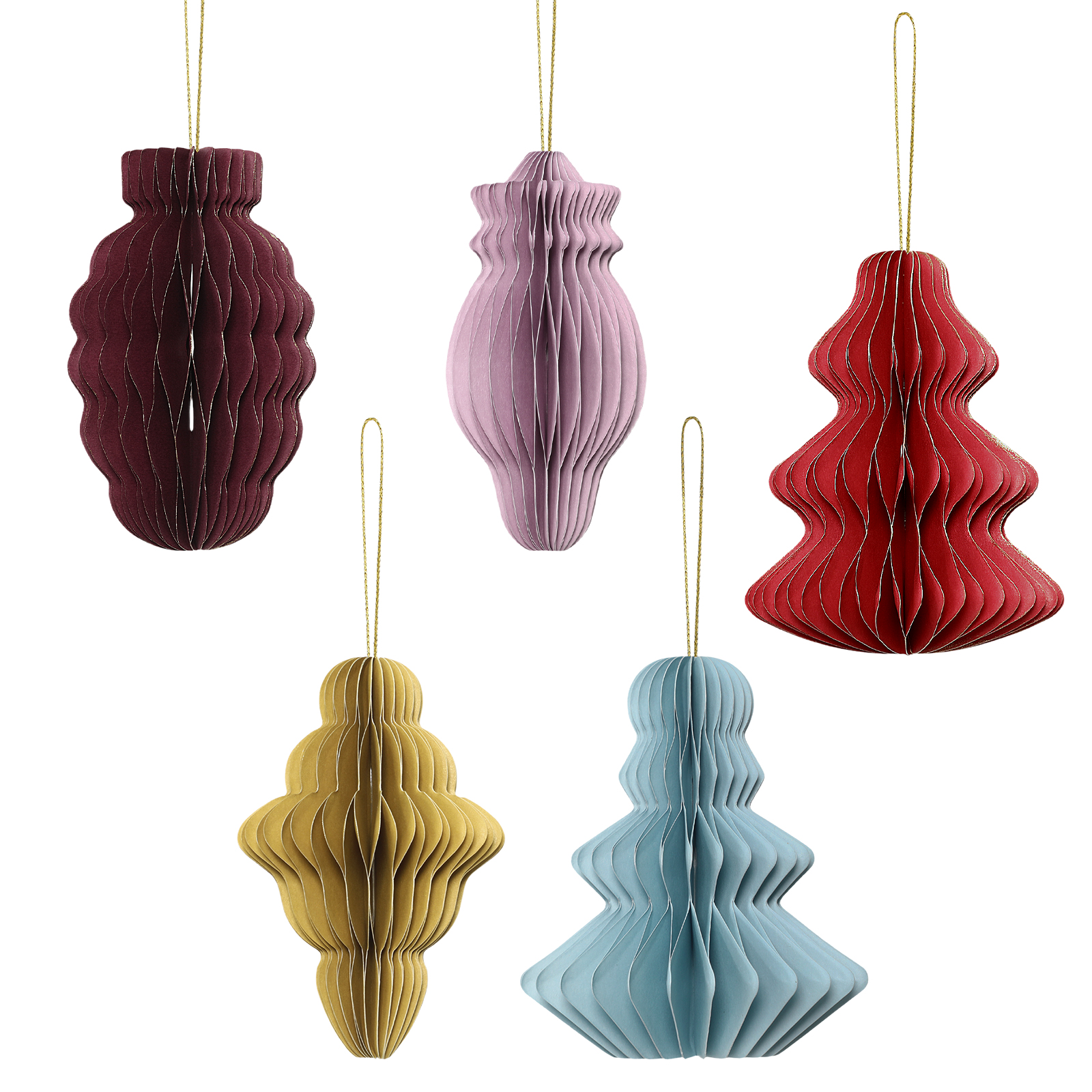 Large Paper Star Honeycomb Ornament for Christmas Decoration