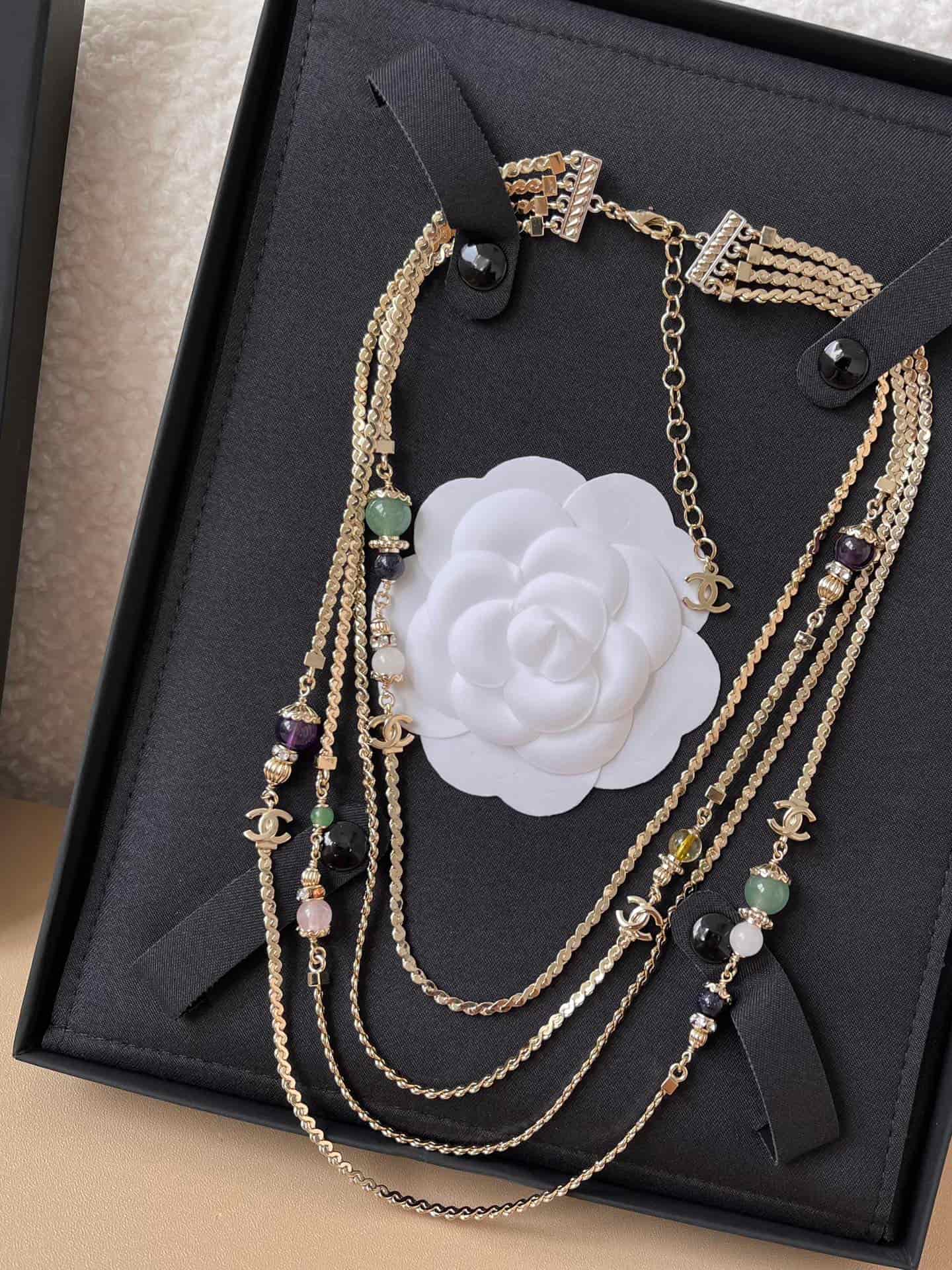 Chanel Long Multistrand Necklace High