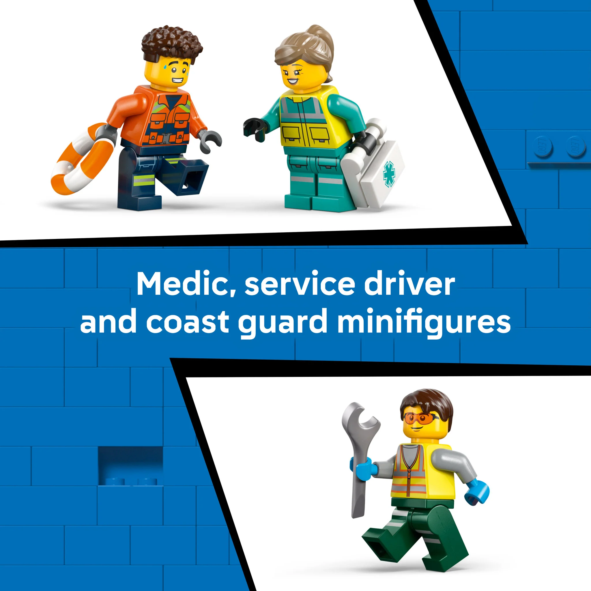 LEGO 60505 City Airplane, Service Truck & Hovercraft Remix