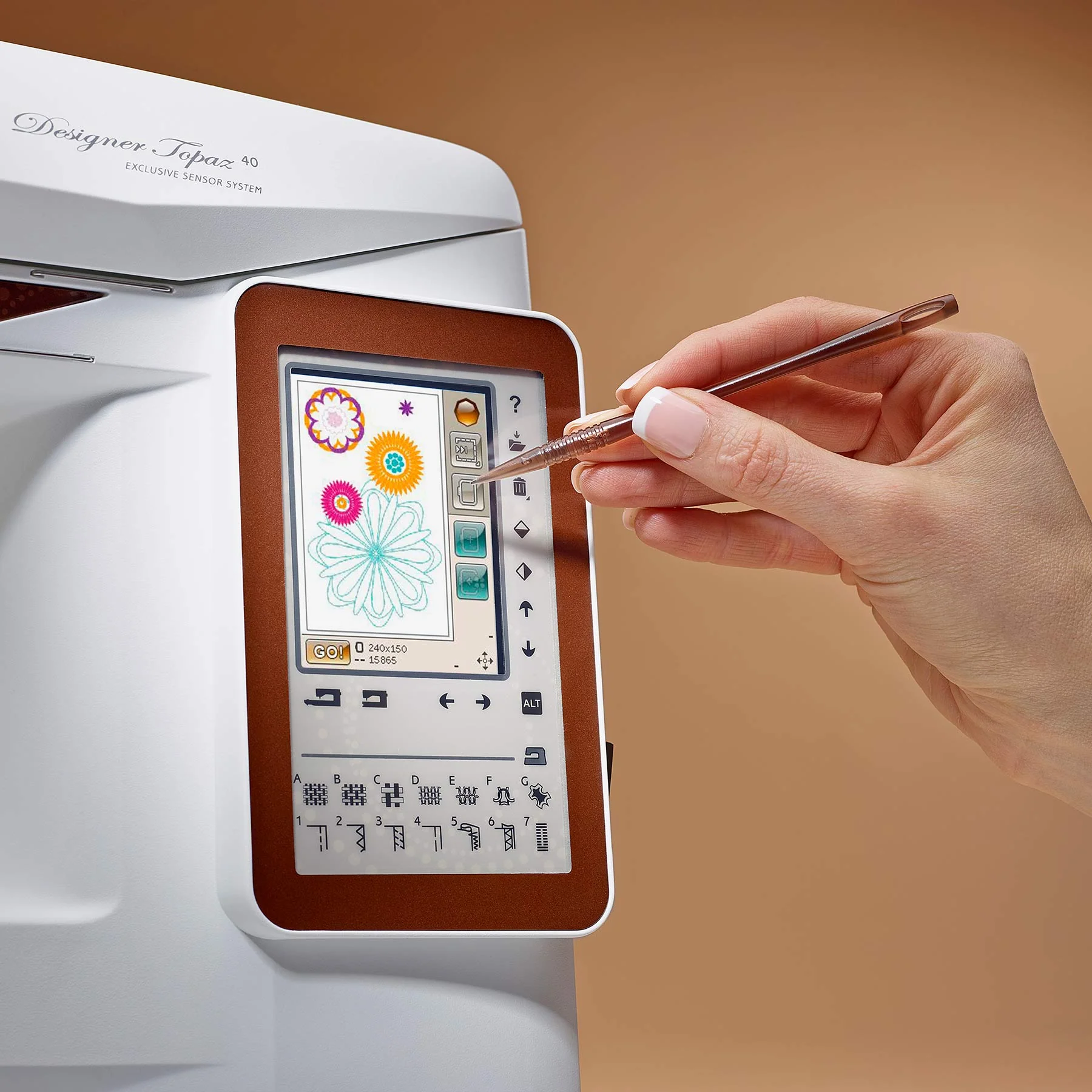 HUSQVARNA® VIKING® DESIGNER TOPAZ™ 40 Sewing & Embroidery Machine