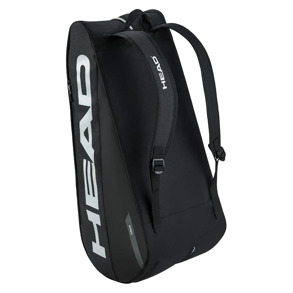 Tour Racquet Bag L 9 Pack Black and White