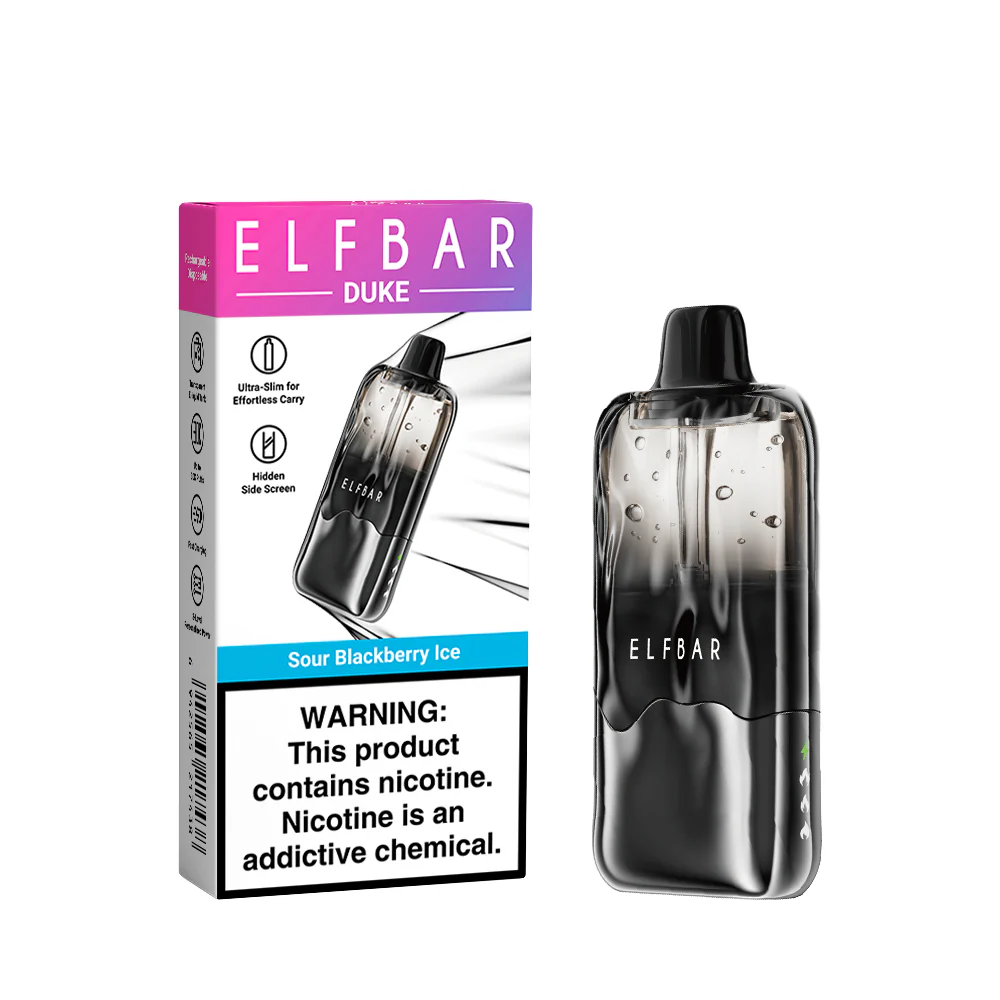 ELFBAR DUKE wiederaufladbarer Einweg-Vape (alle Geschmacksrichtungen)