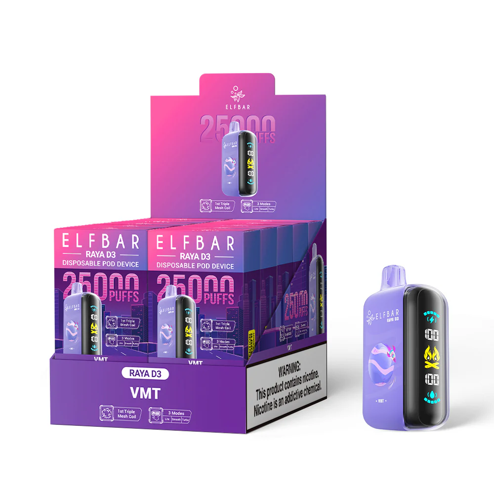 ELFBAR RAYA D3 Einweg-Vape (alle Geschmacksrichtungen)