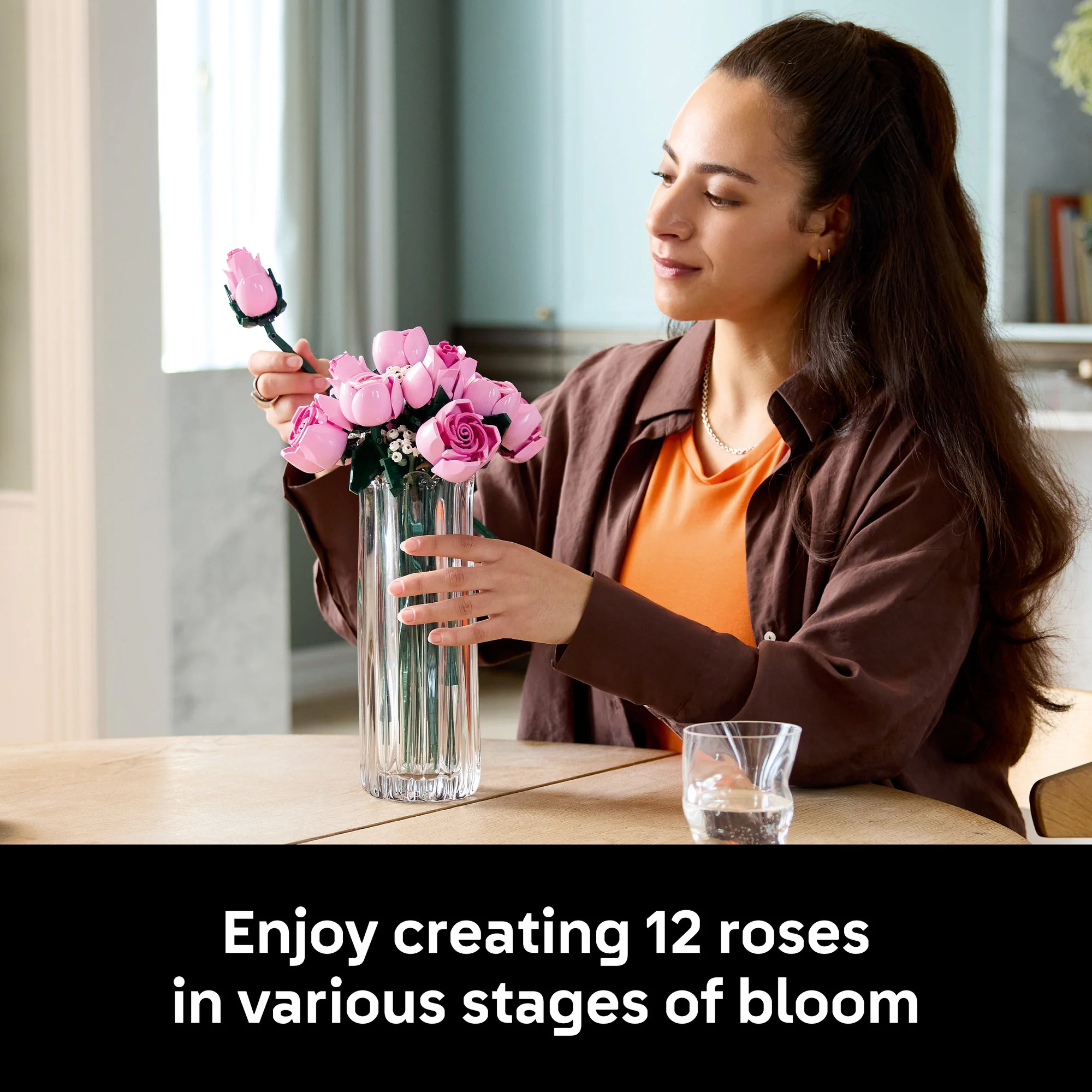 LEGO 10374 Botanicals Bouquet Of Pink Roses