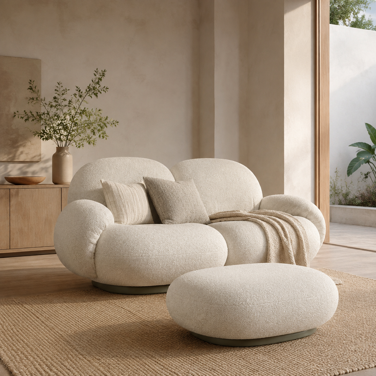 AuraCloud™ | Sillón lounge giratorio con reposabrazos