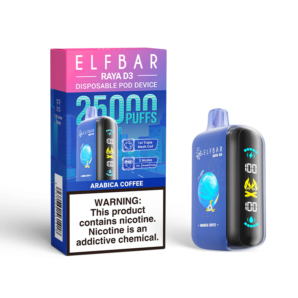 ELFBAR RAYA D3 Einweg-Vape (alle Geschmacksrichtungen)