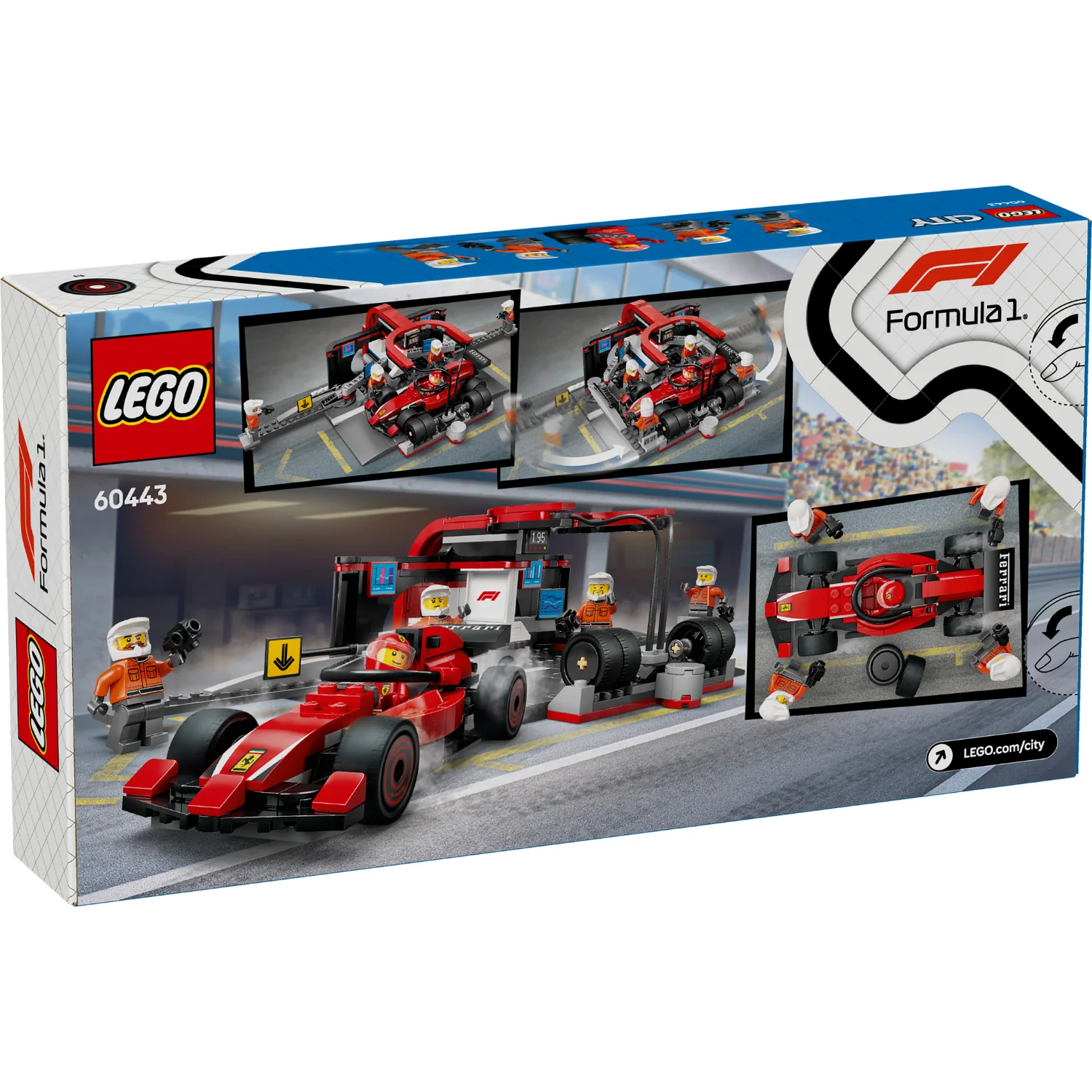 LEGO® City F1® Pit Stop & Pit Crew with Ferrari Car