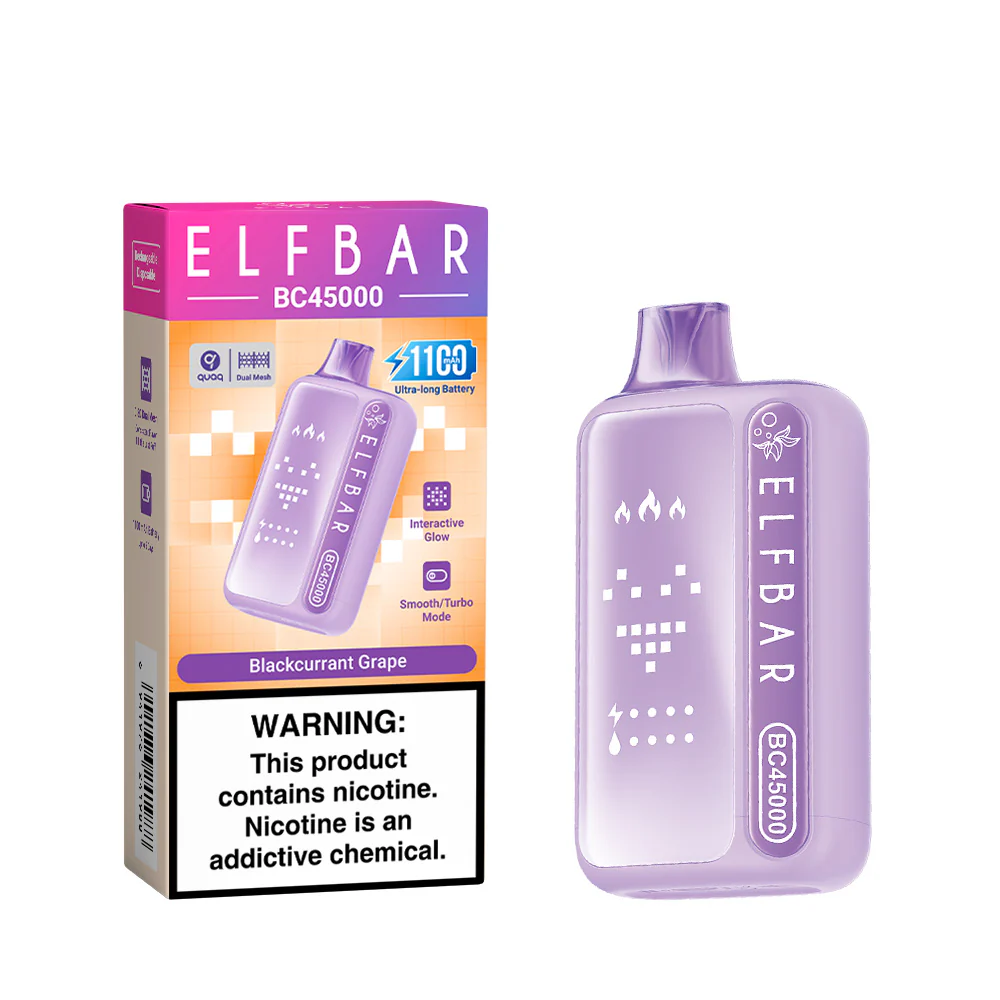 ELFBAR BC45000 wiederaufladbarer Einweg-Vape (alle Geschmacksrichtungen)