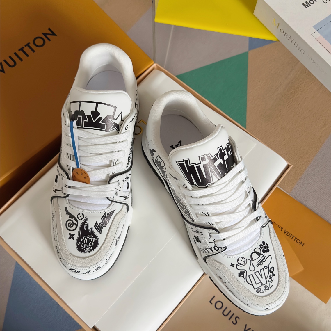 Louis Vuitton 2024New LV Trainer Sneaker Size 40-46