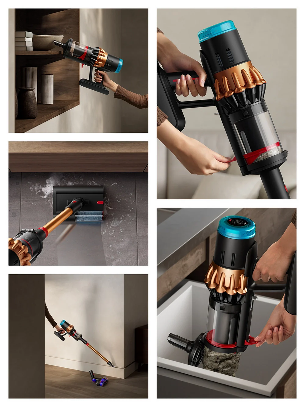 Dyson V16 Piston Animal Submarine Wet and Dry Vacuum Cleaner - Black Copper V16PISTANMLSUB