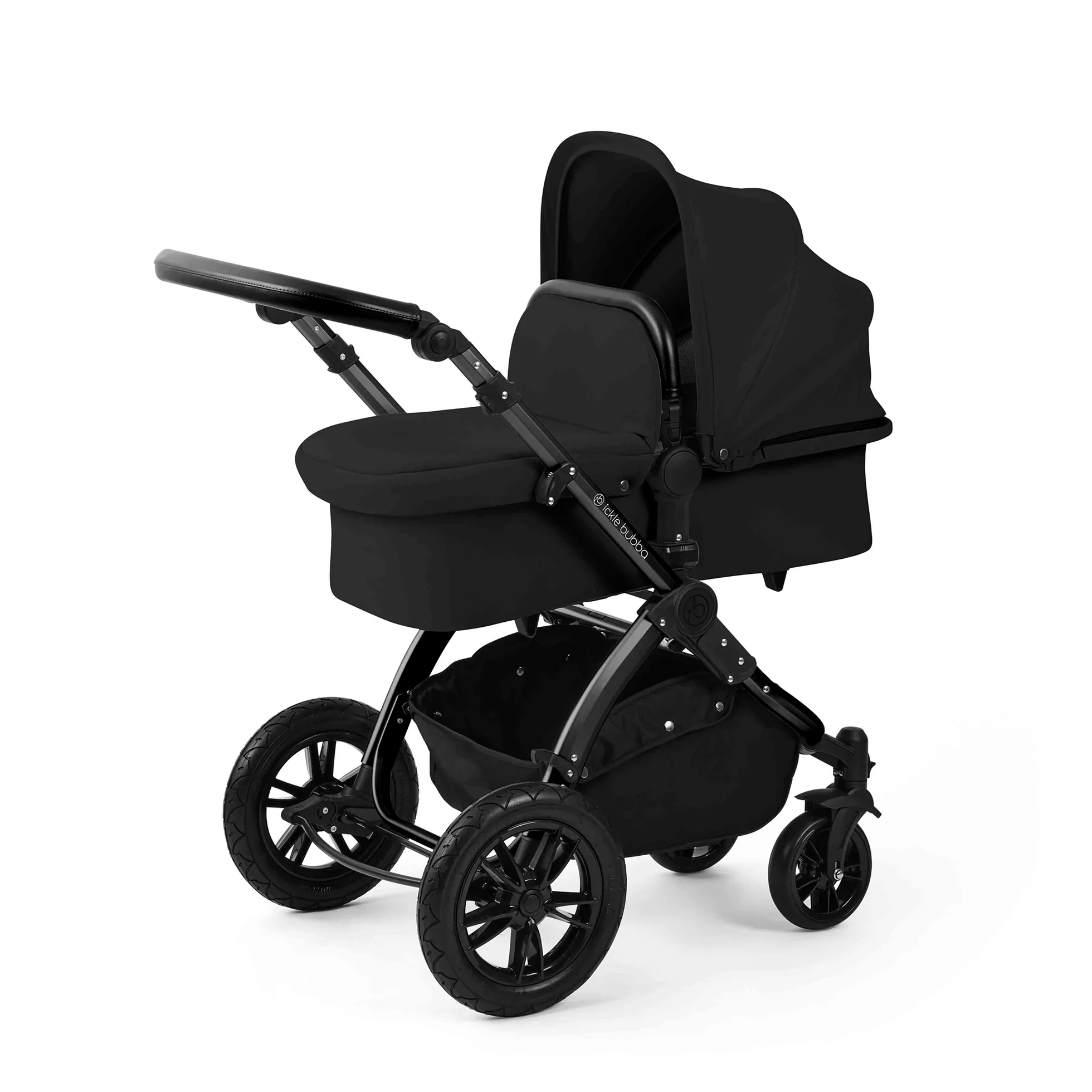 Stomp Luxe 12 Piece Travel System with i-Size Nimbus 180° Spin Car Seat & ISOFIX Base